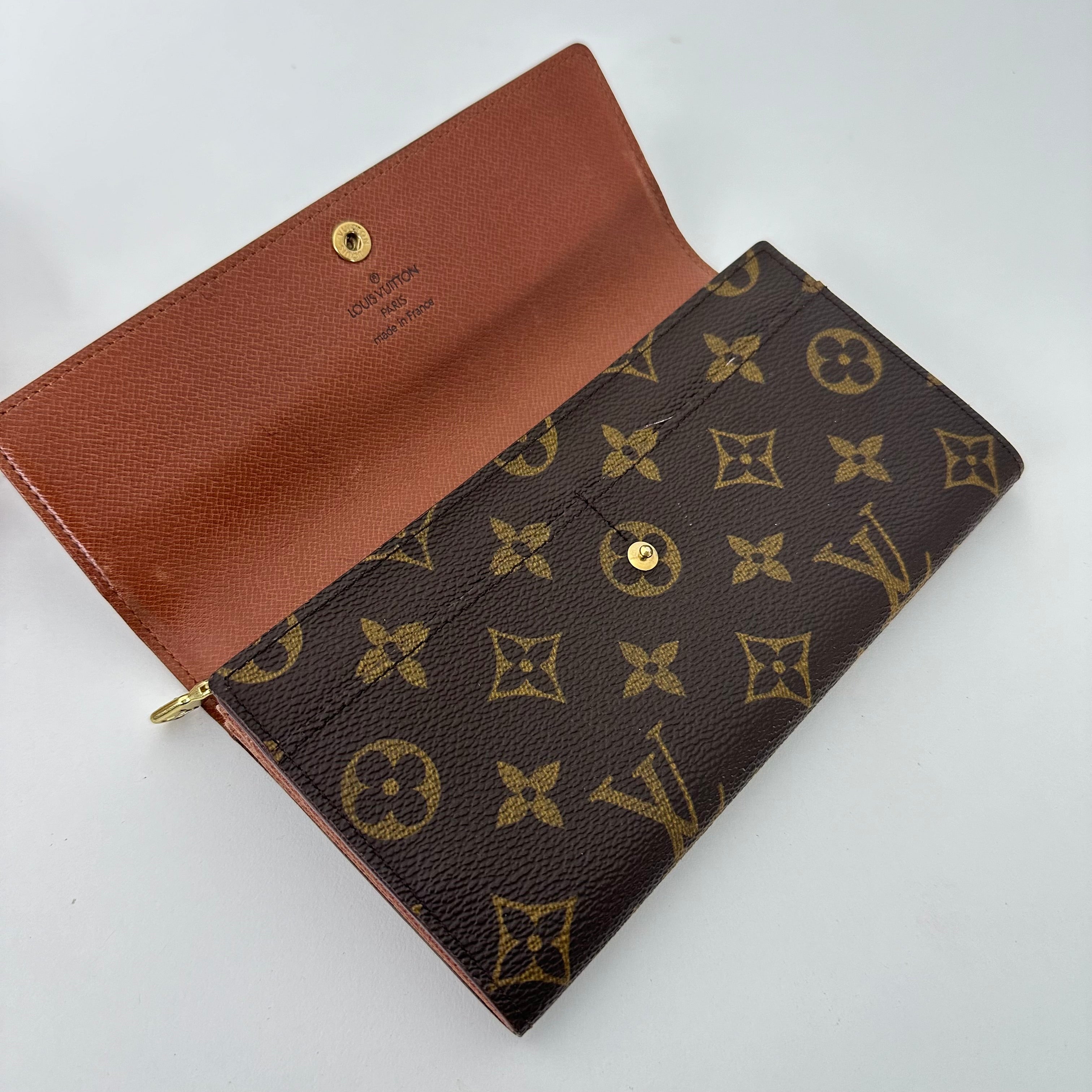 Monogram Money Wallet w/ Gold Chain