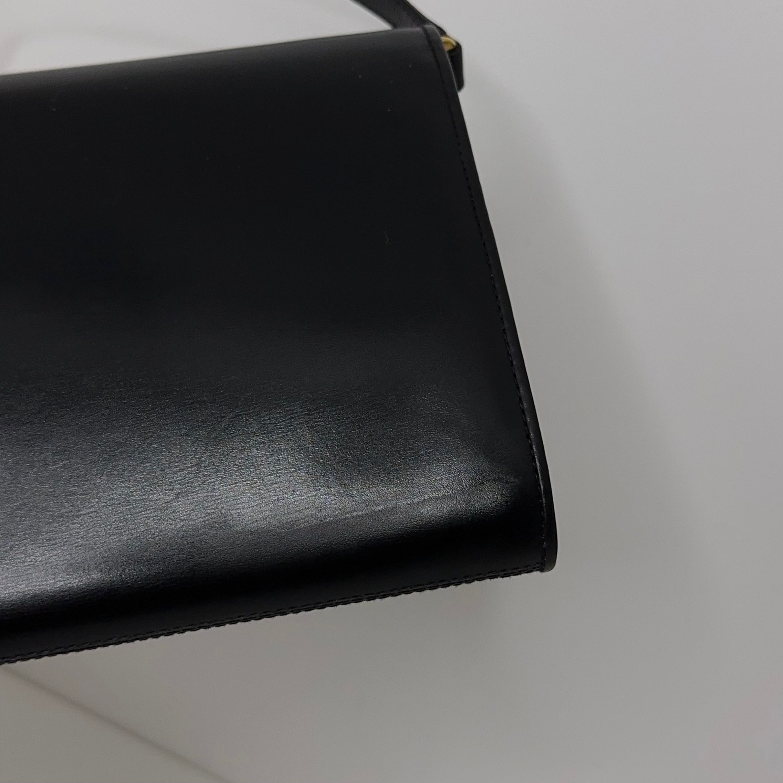 Vintage Black GG Clutch