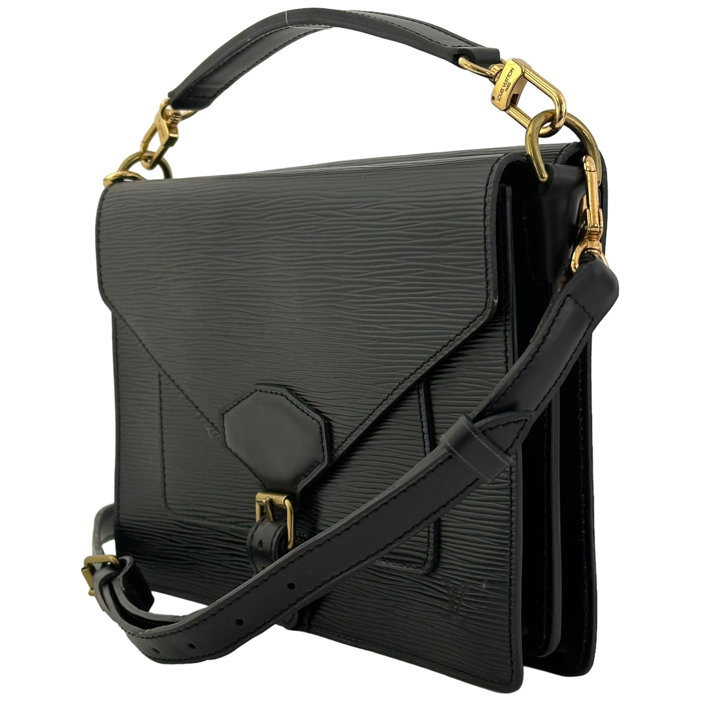Black Epi Monceau Bag