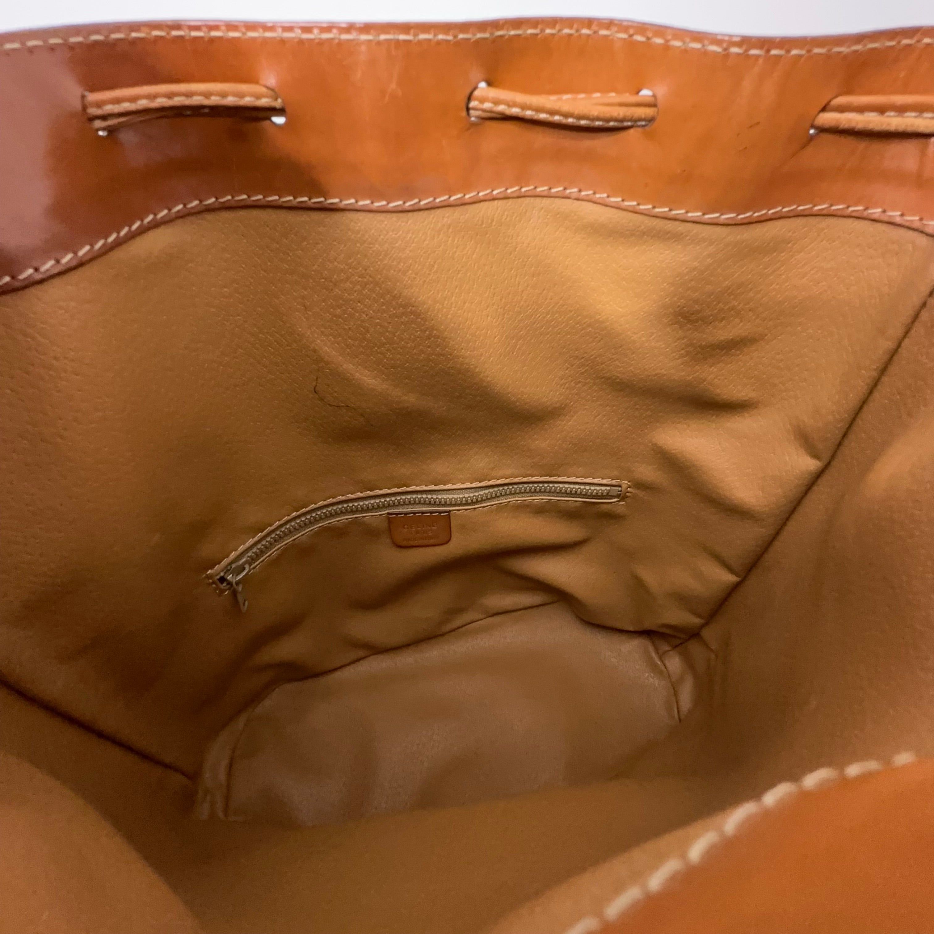 Brown Macadam Bucket Bag