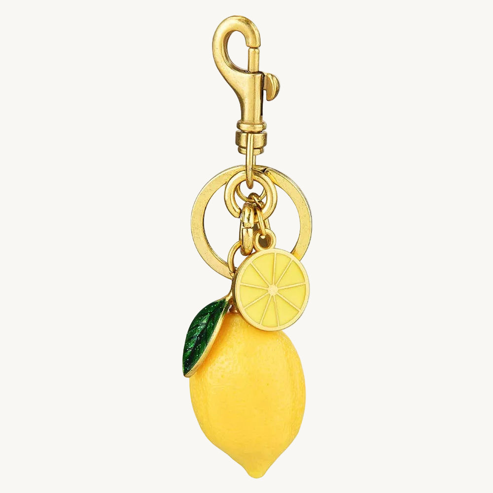 Lemon Keychain Bag
