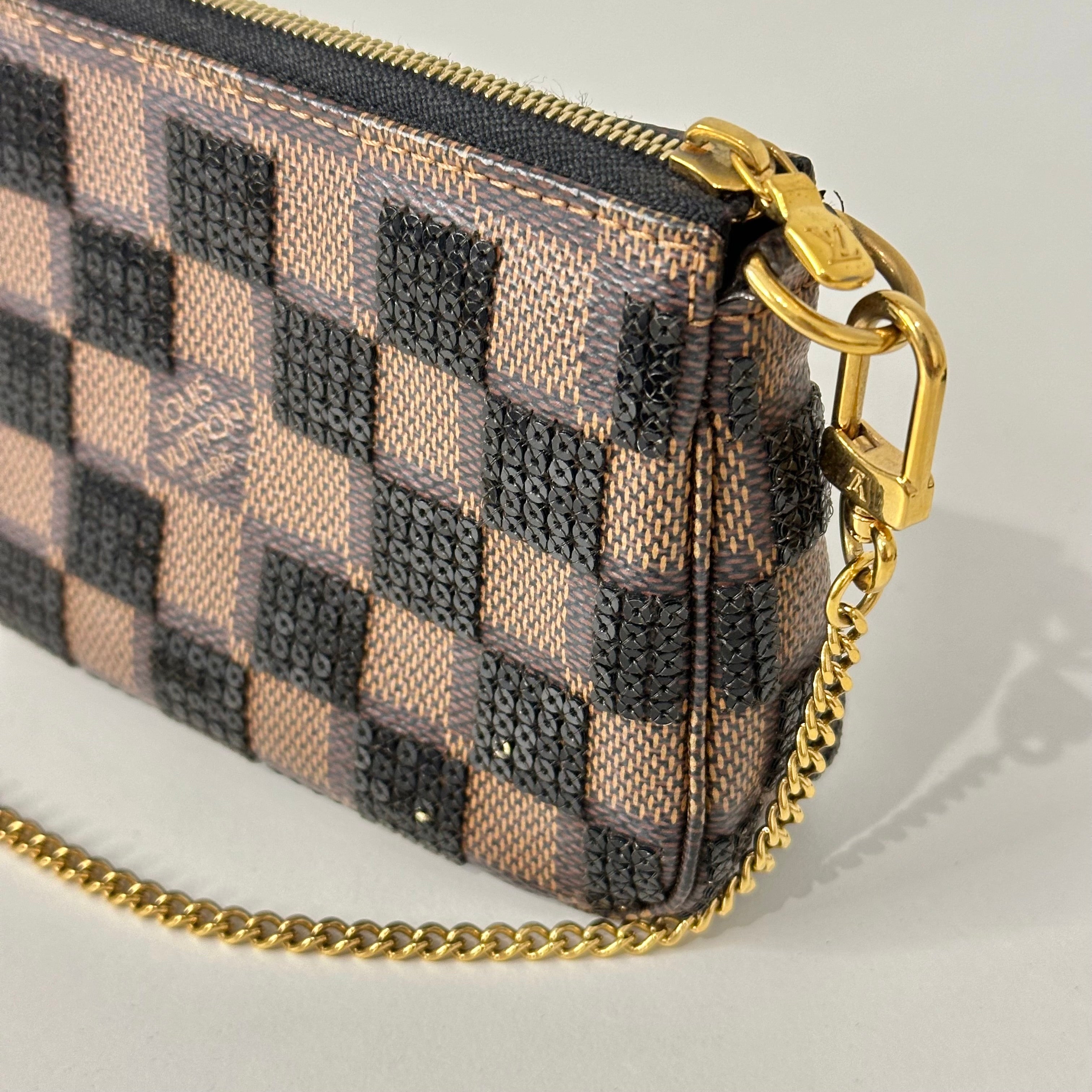 Damier Paillettes Mini Pochette Accessories