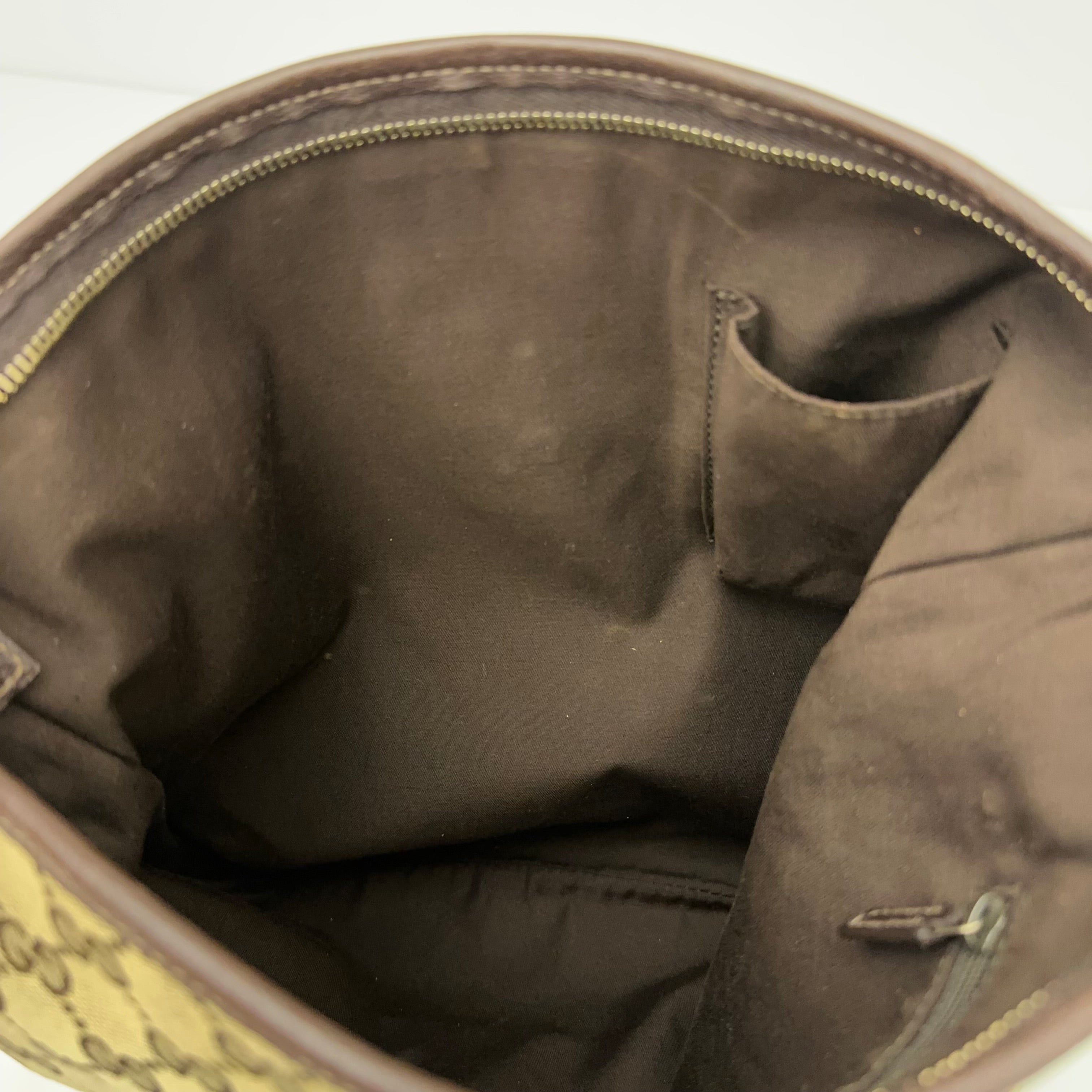 Brown GG Web Crossbody