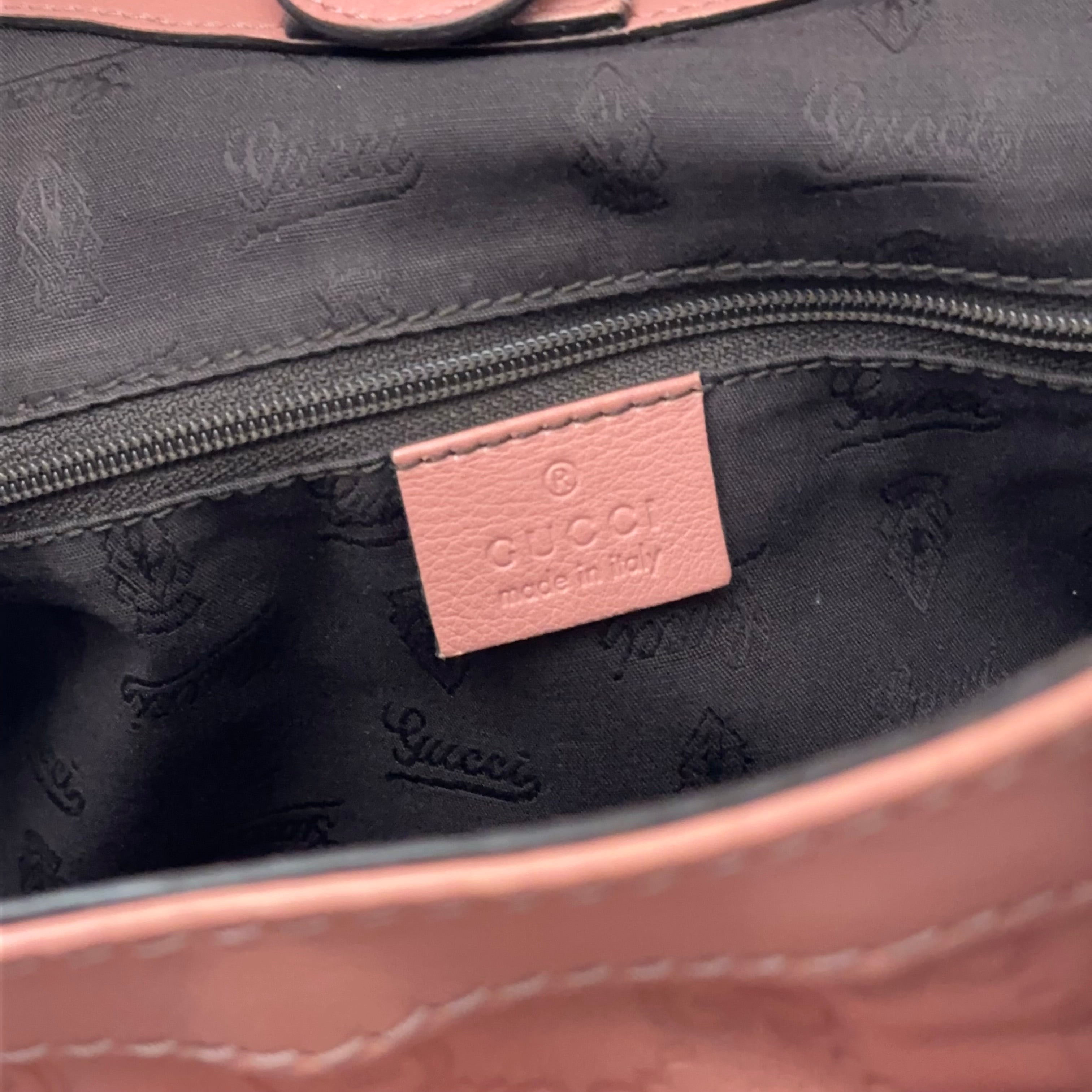 Pink Guccissima Handbag