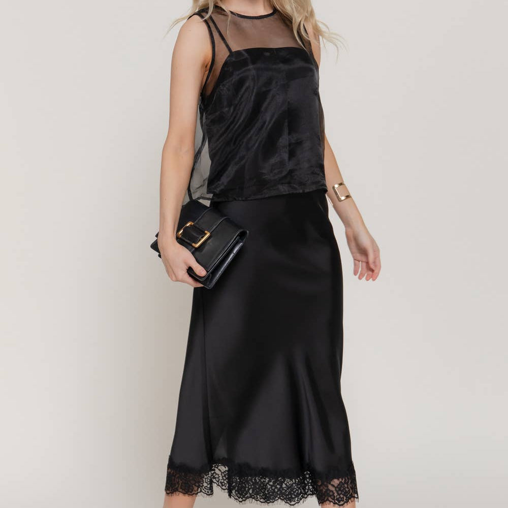 Sheer Blouse with Inner Camisole