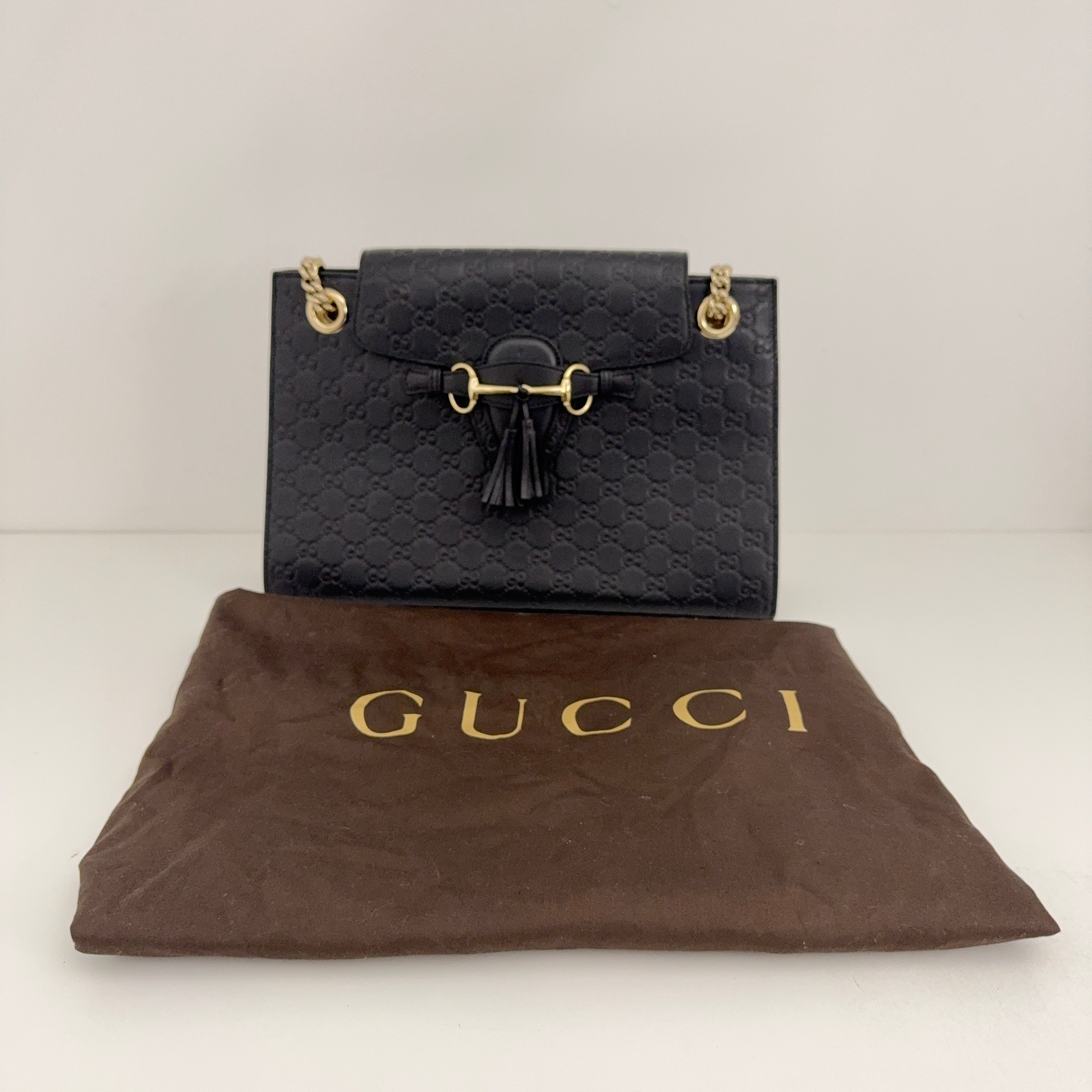Large Guccissima Emily Chain Bag