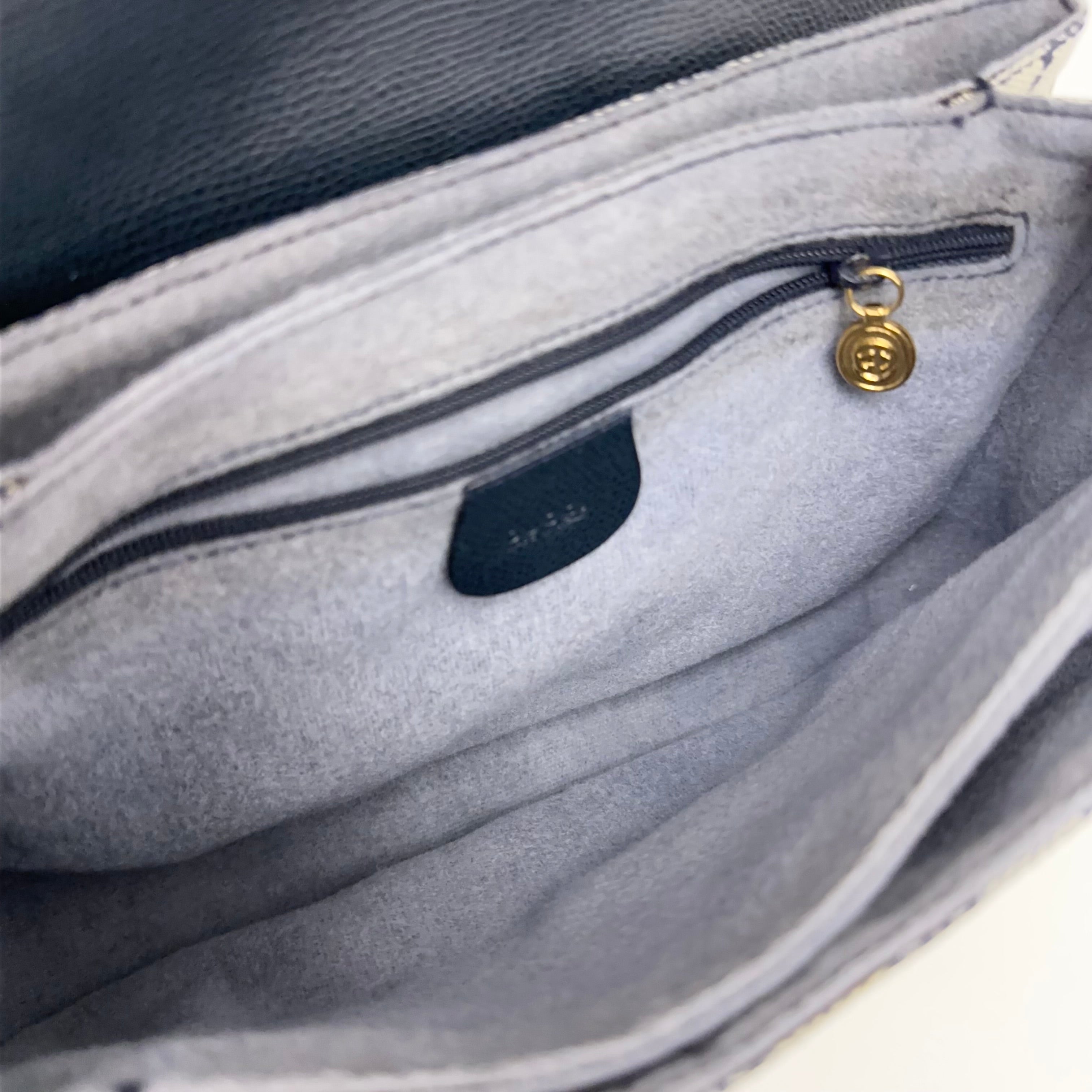 Navy GG Supreme Crossbody
