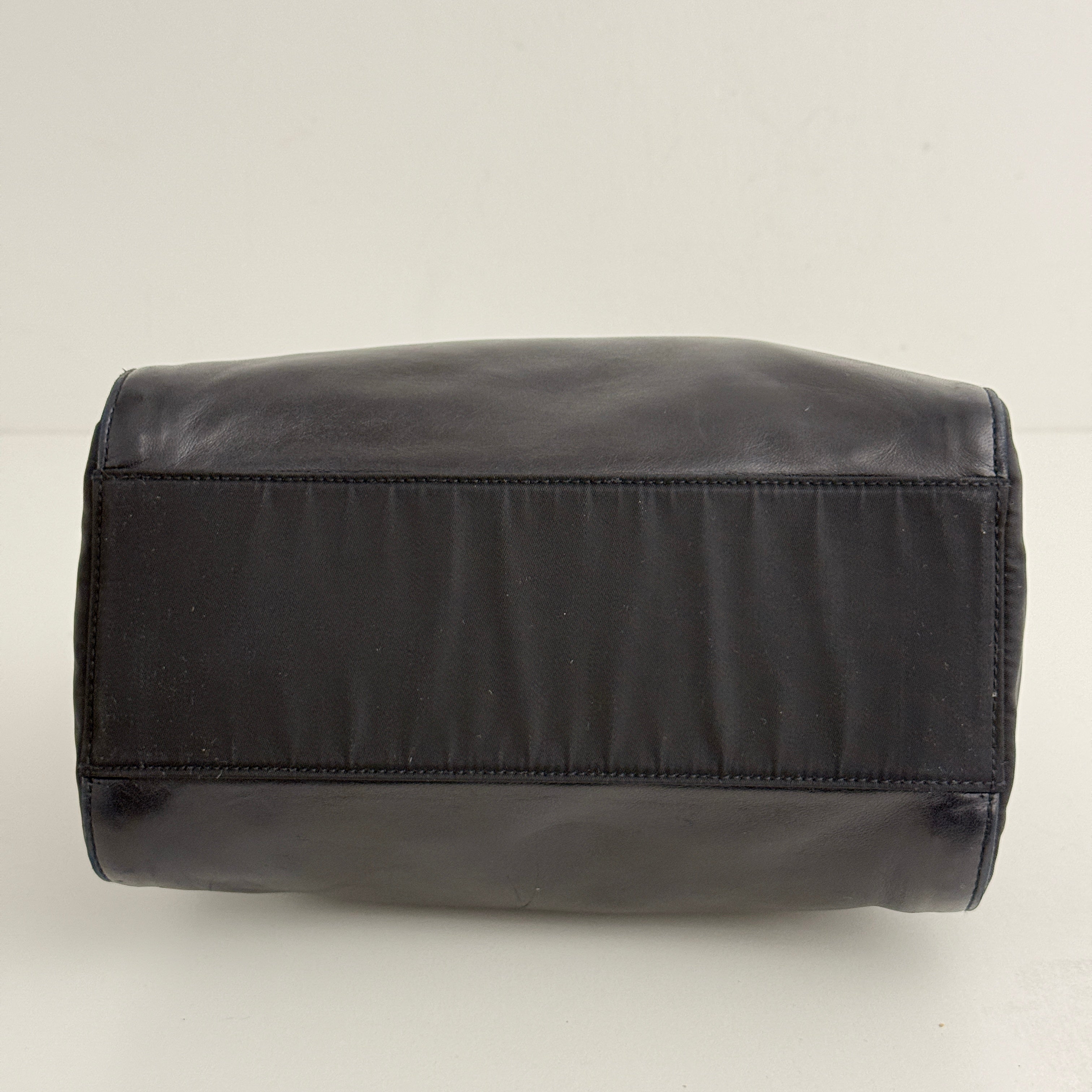 Dark Navy Small Leather Chain Bag