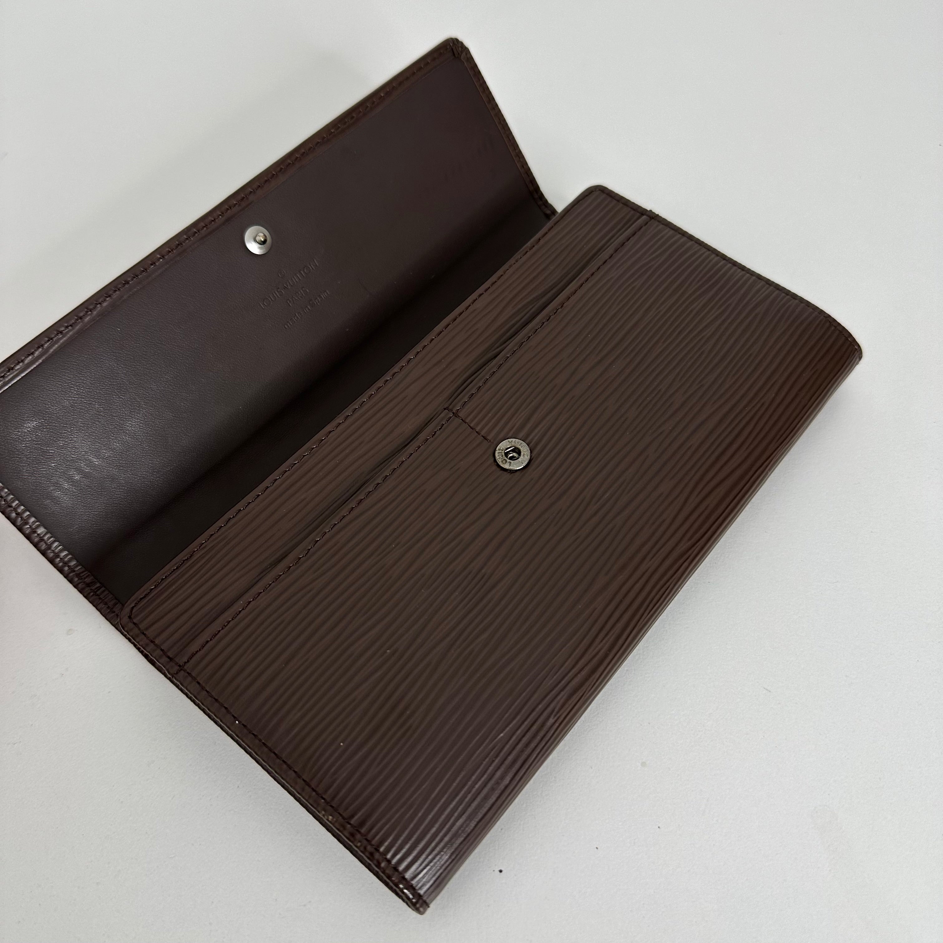 Brown Epi Long Wallet