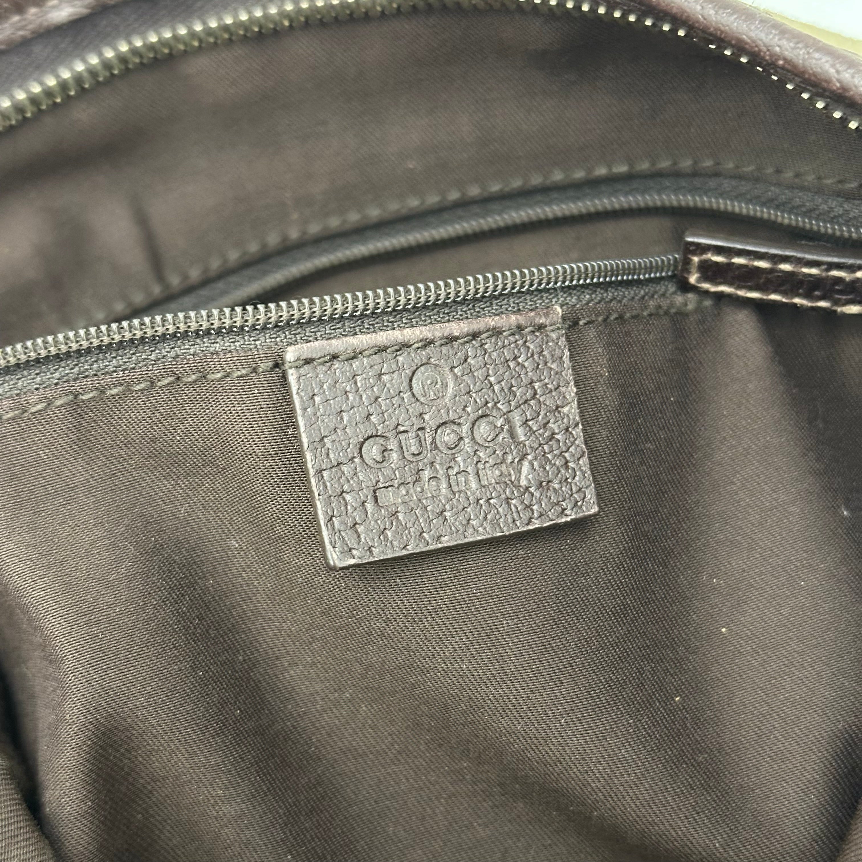 Brown GG Web Crossbody