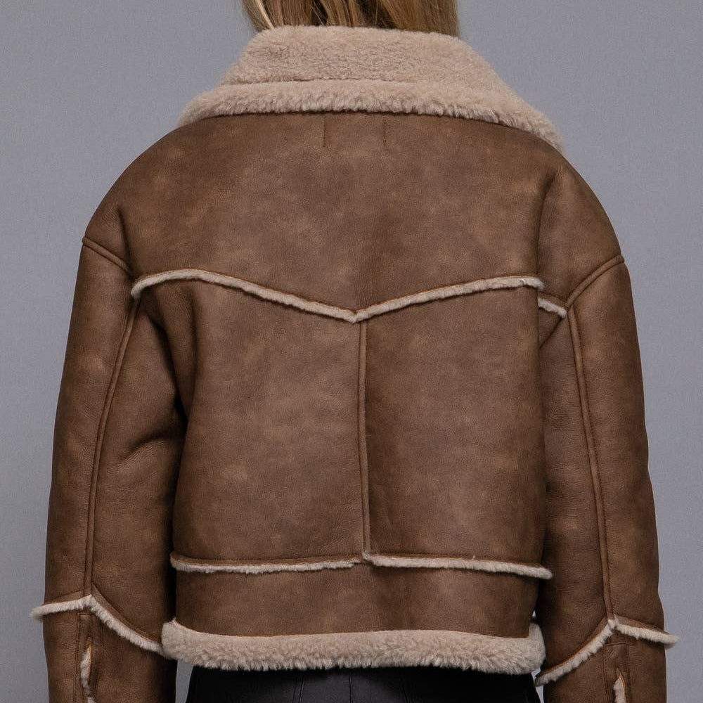 Shearling Biker Jacket