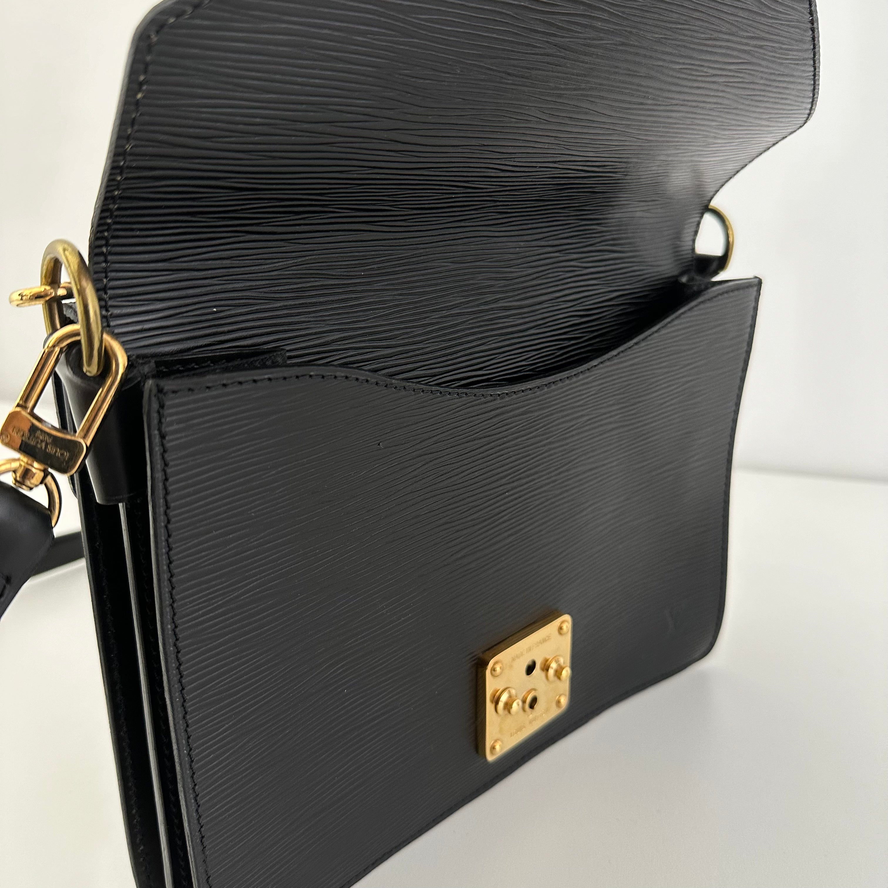 Black Epi Monceau Bag