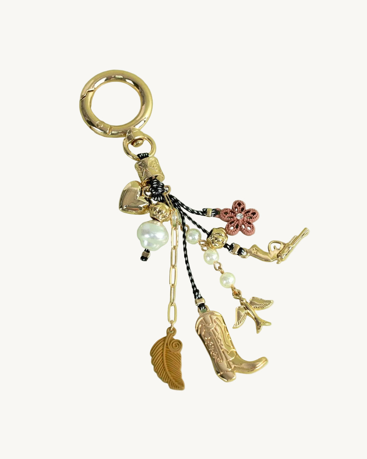 Free-Spirited Western Cowgirl Bag Charm