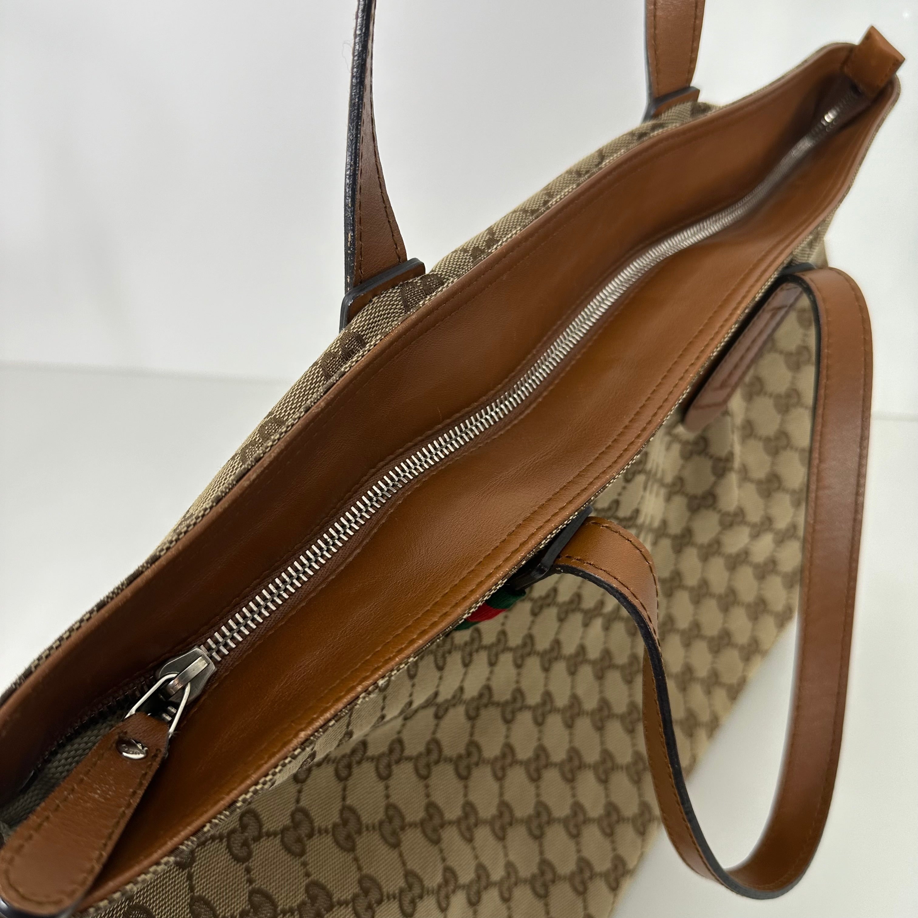 Soft GG Web Tote