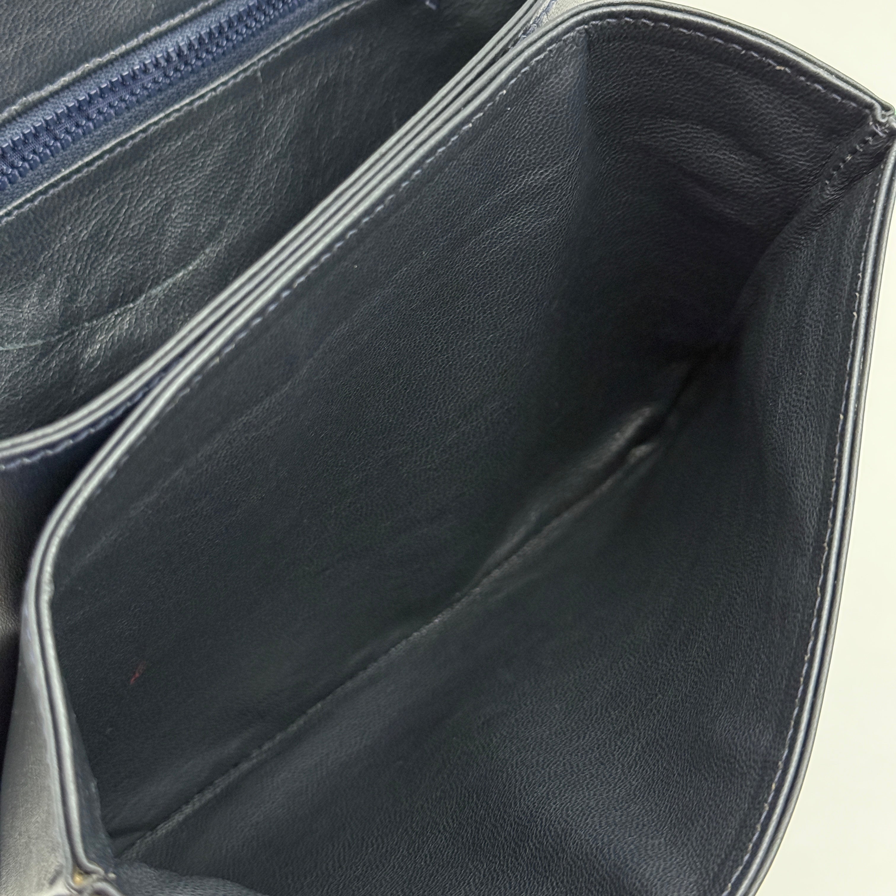 Navy GG Shoulder Bag