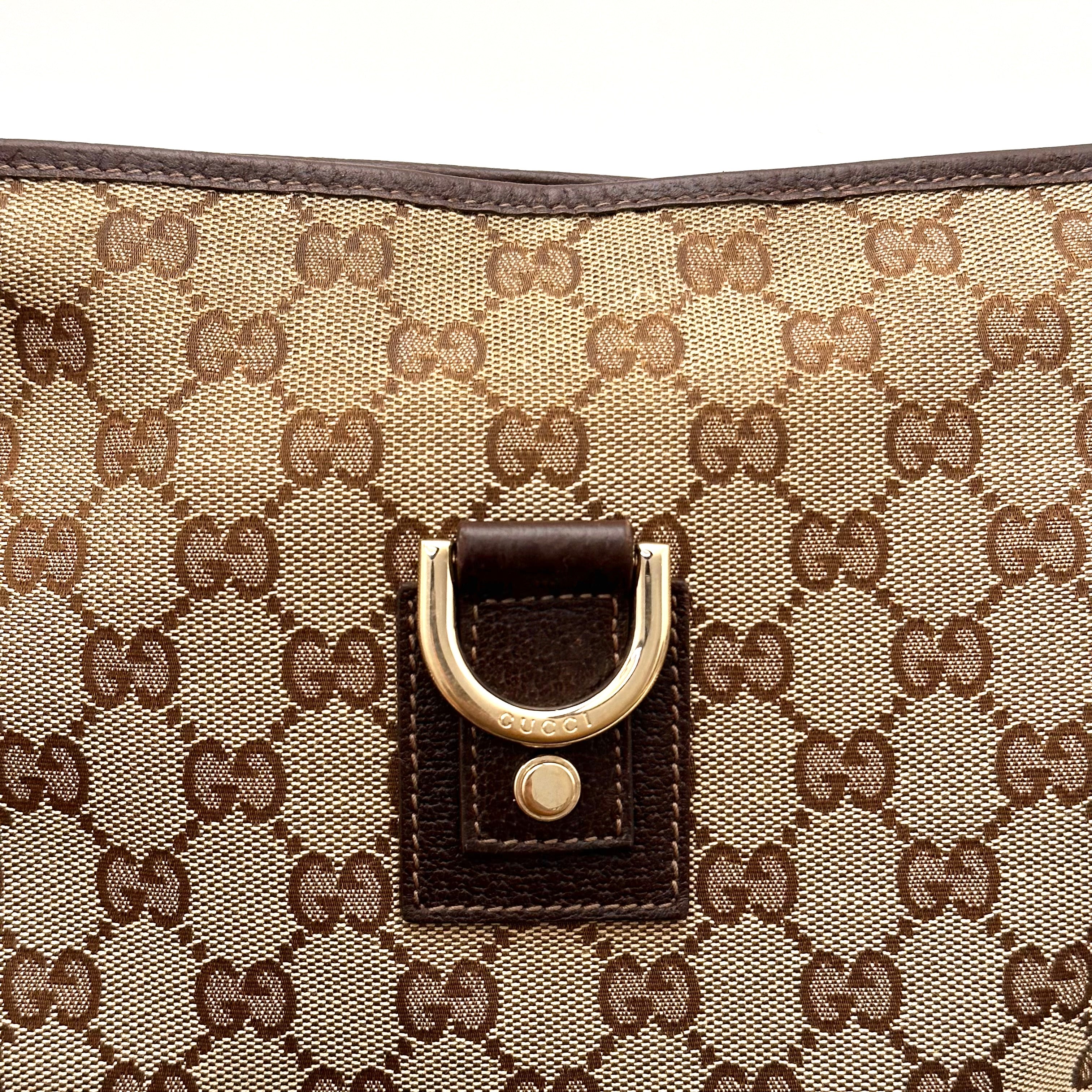 Brown GG Web Crossbody