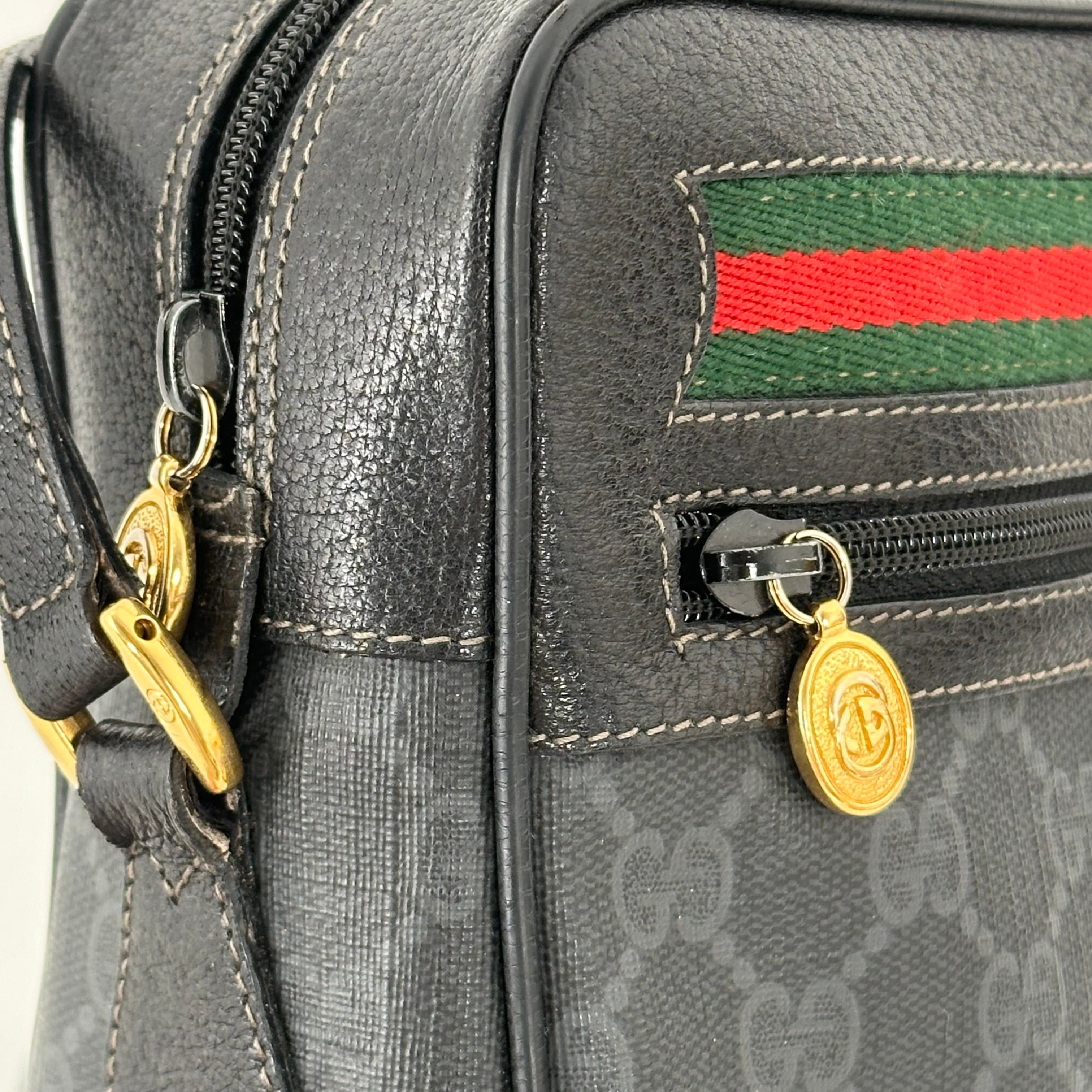 Black GG Supreme Crossbody
