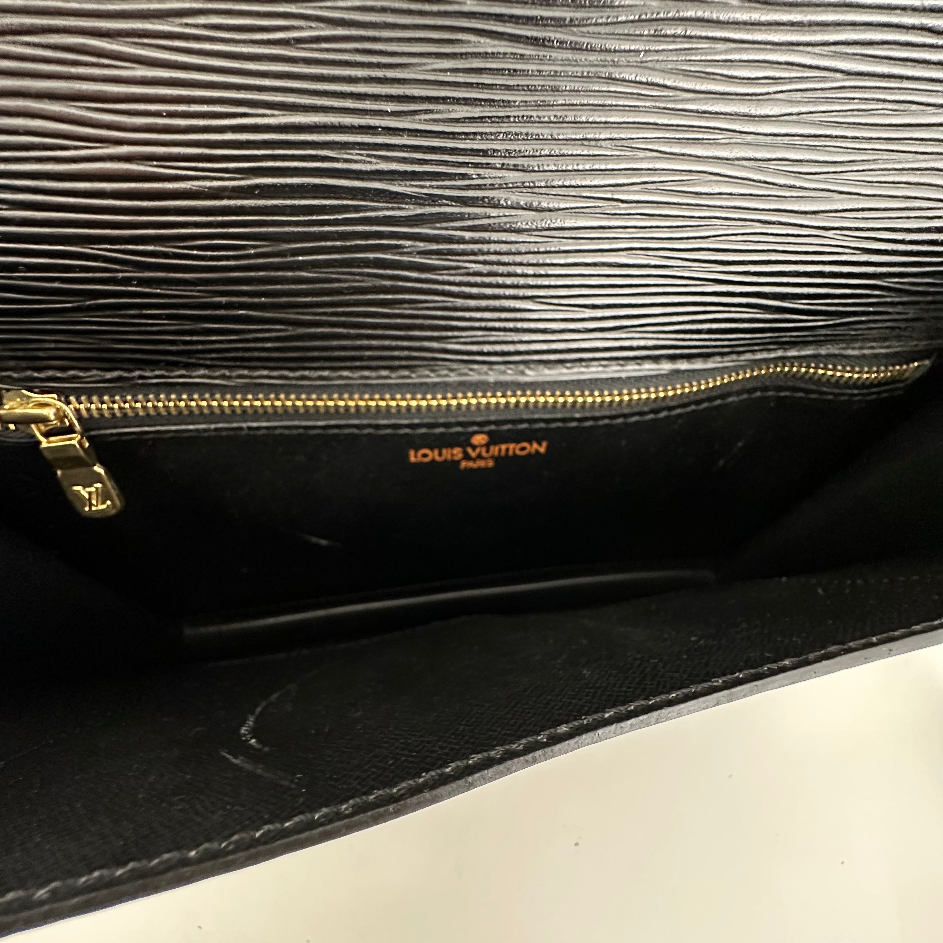 Black Epi Monceau Bag