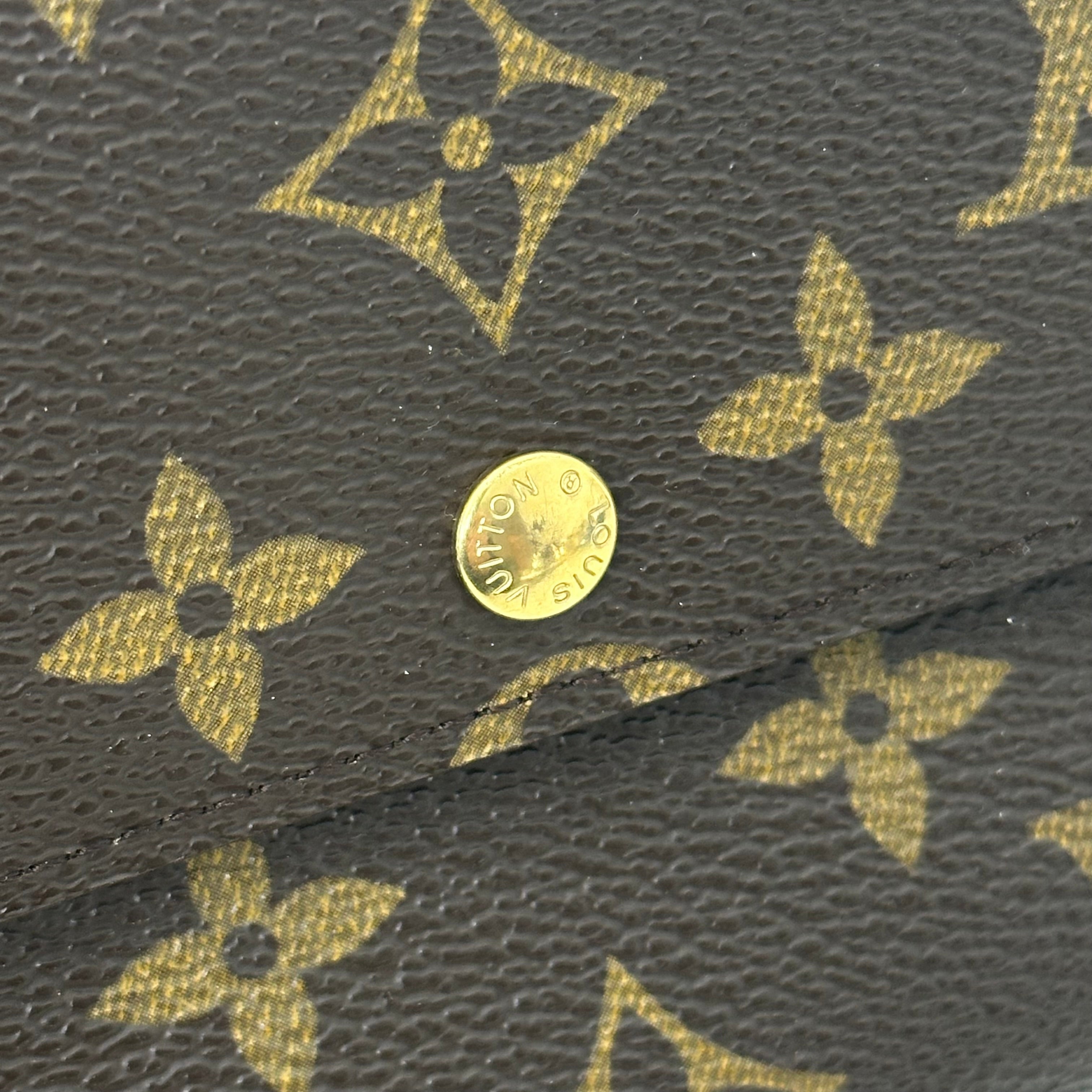 Monogram Money Wallet w/ Gold Chain