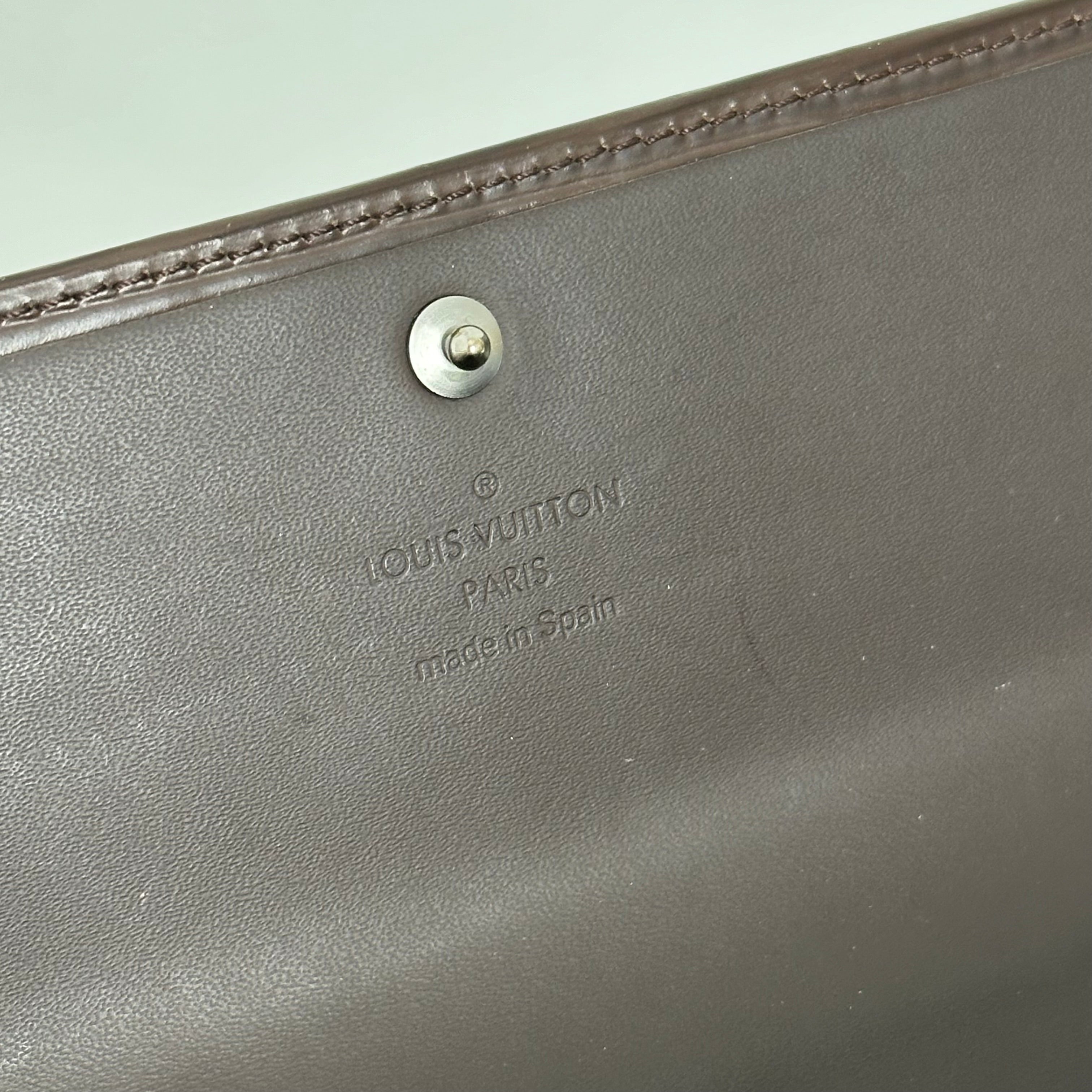 Brown Epi Long Wallet