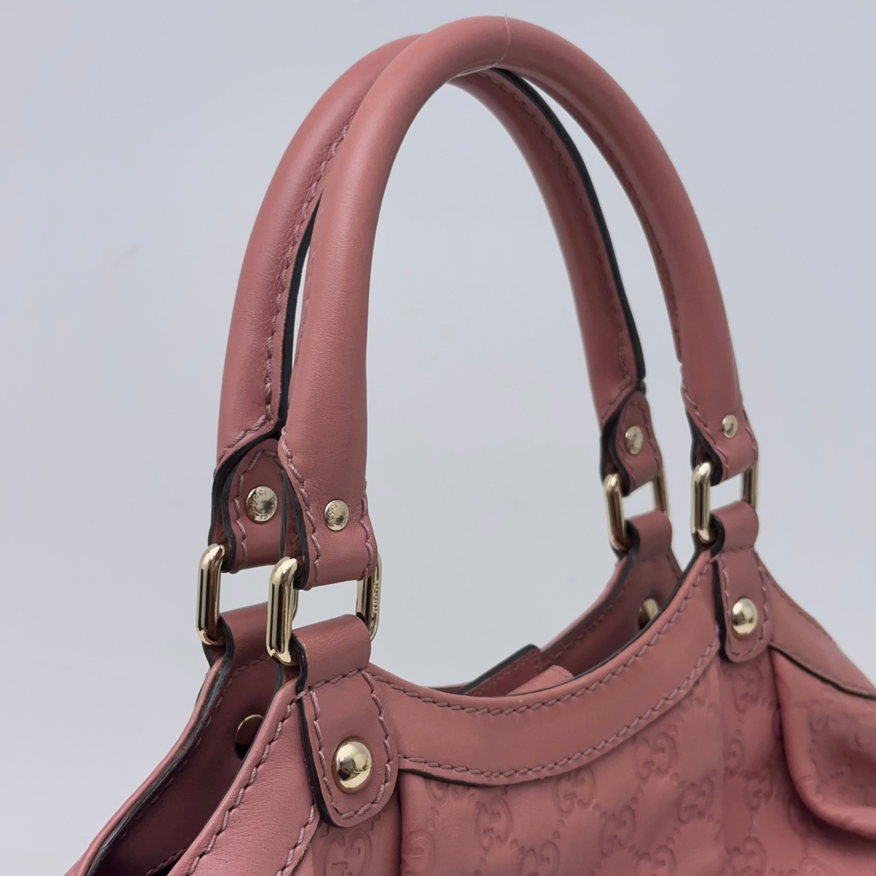Pink Guccissima Handbag