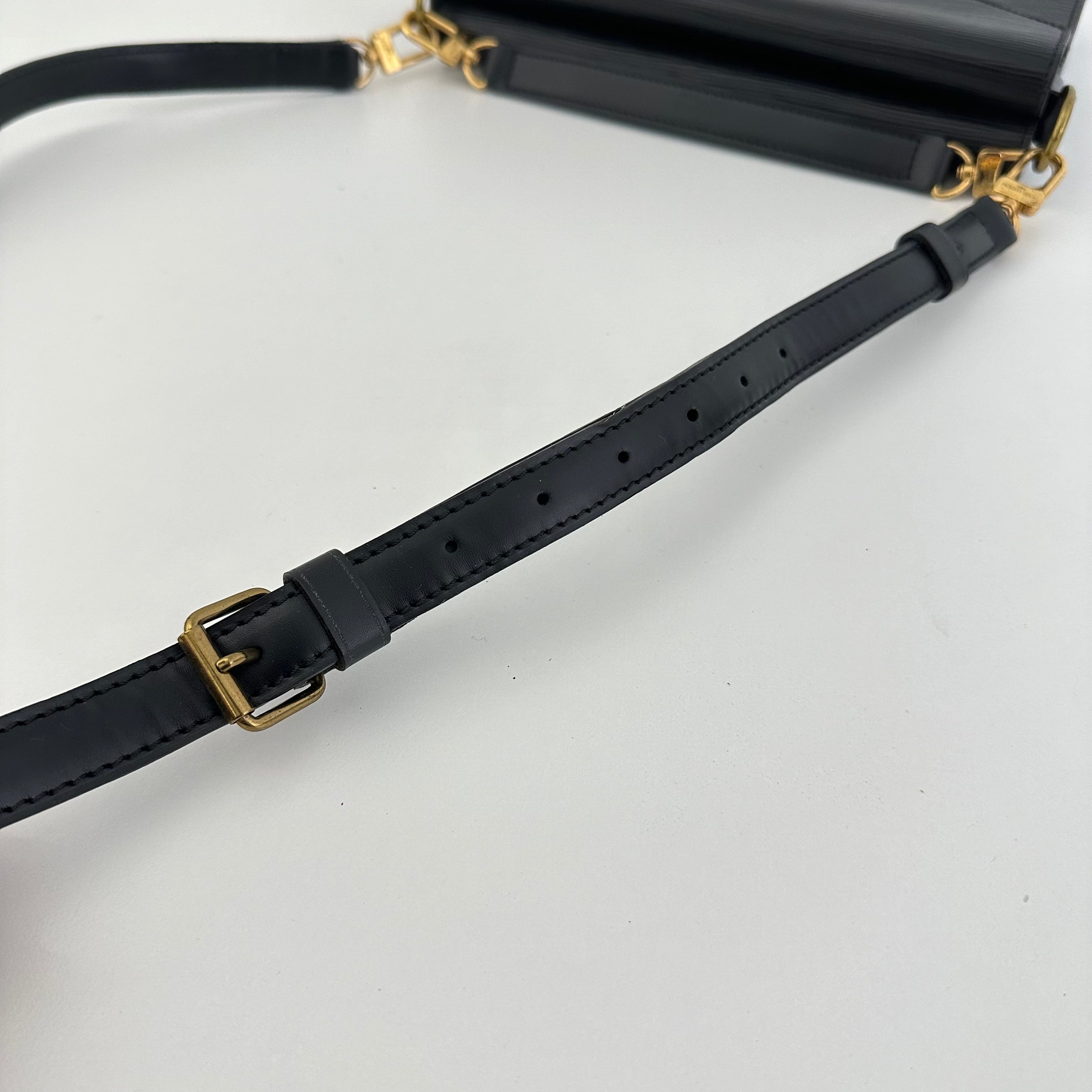 Black Epi Monceau Bag
