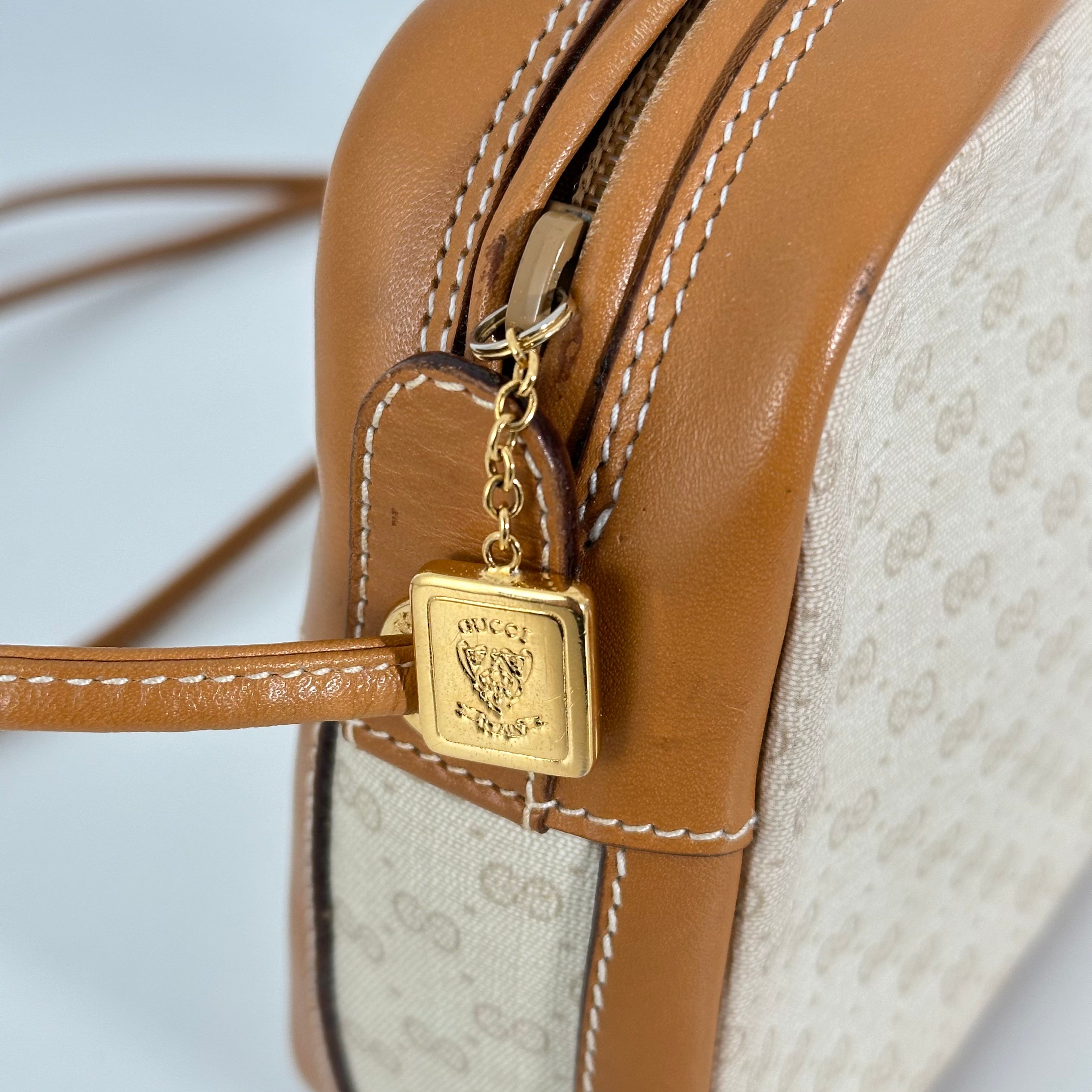 White Micro GG Crossbody