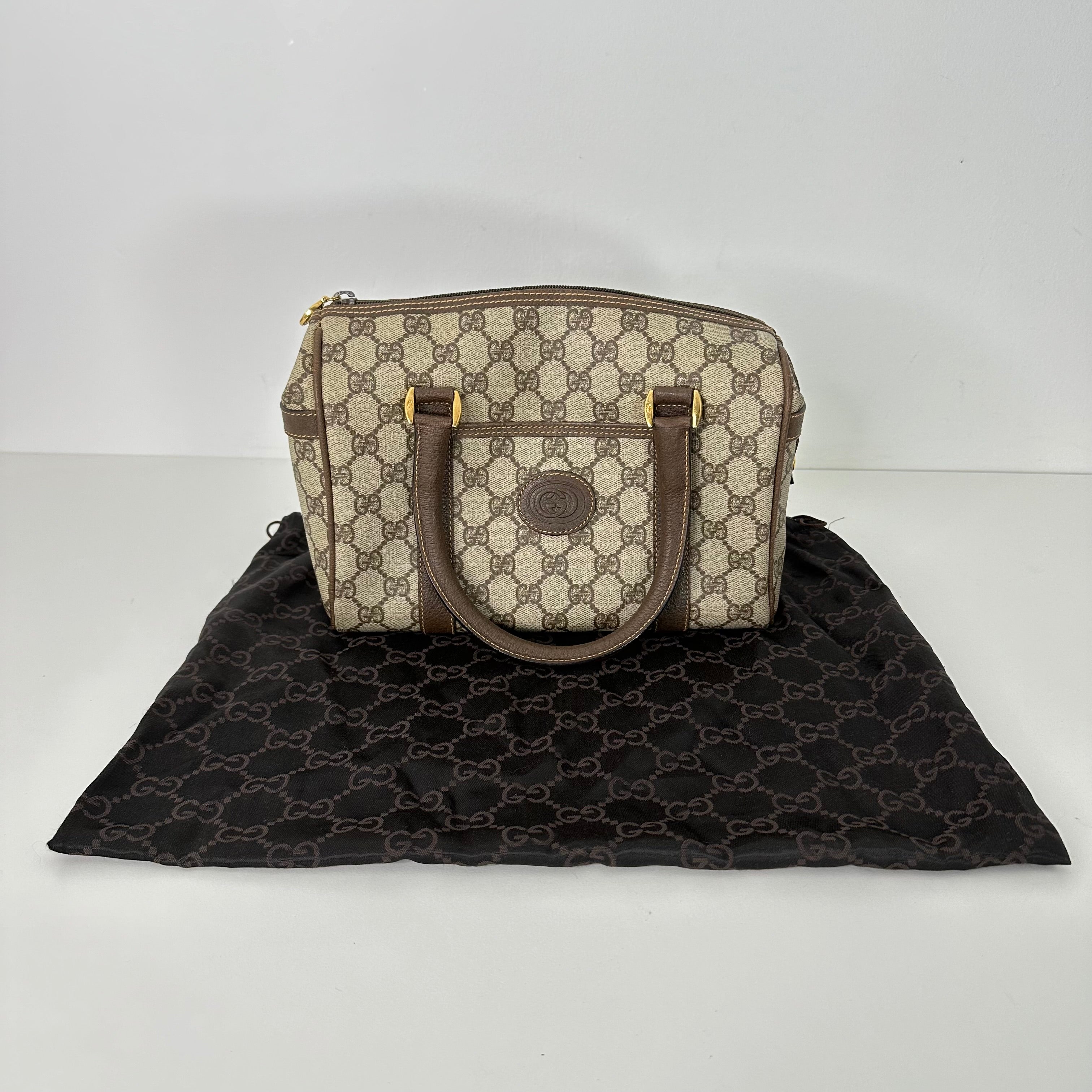 Small Brown Boston Bag