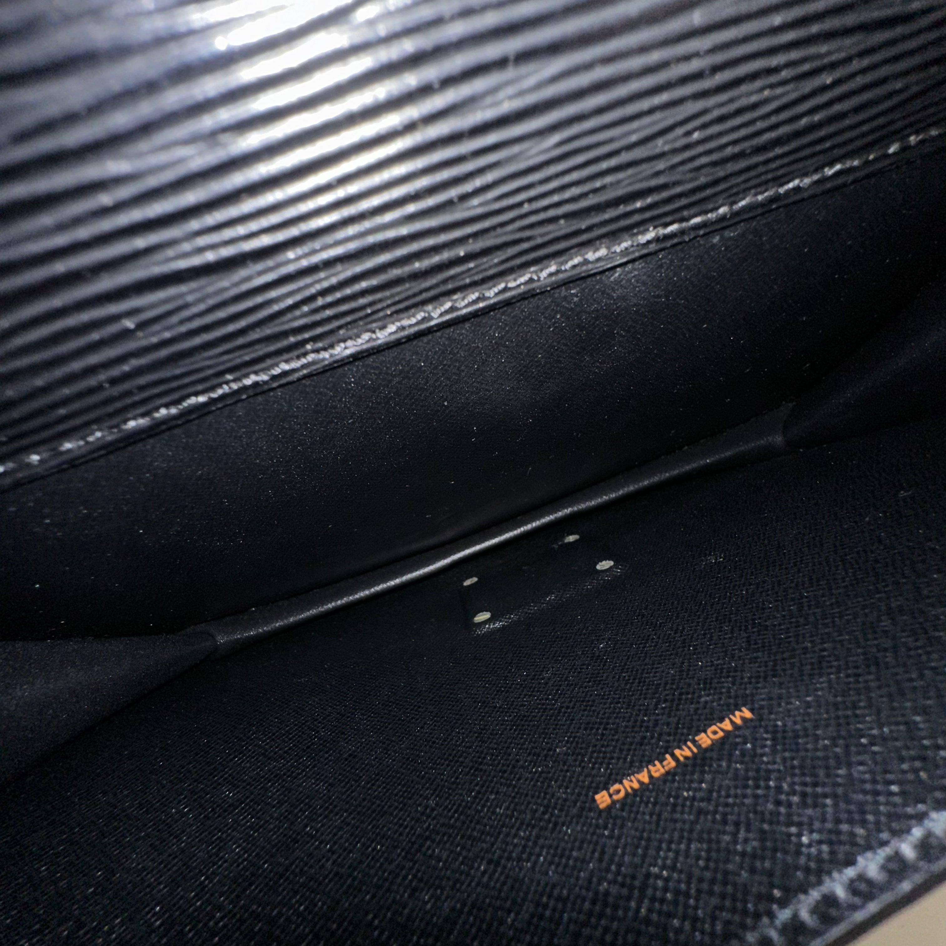 Black Epi Monceau Bag