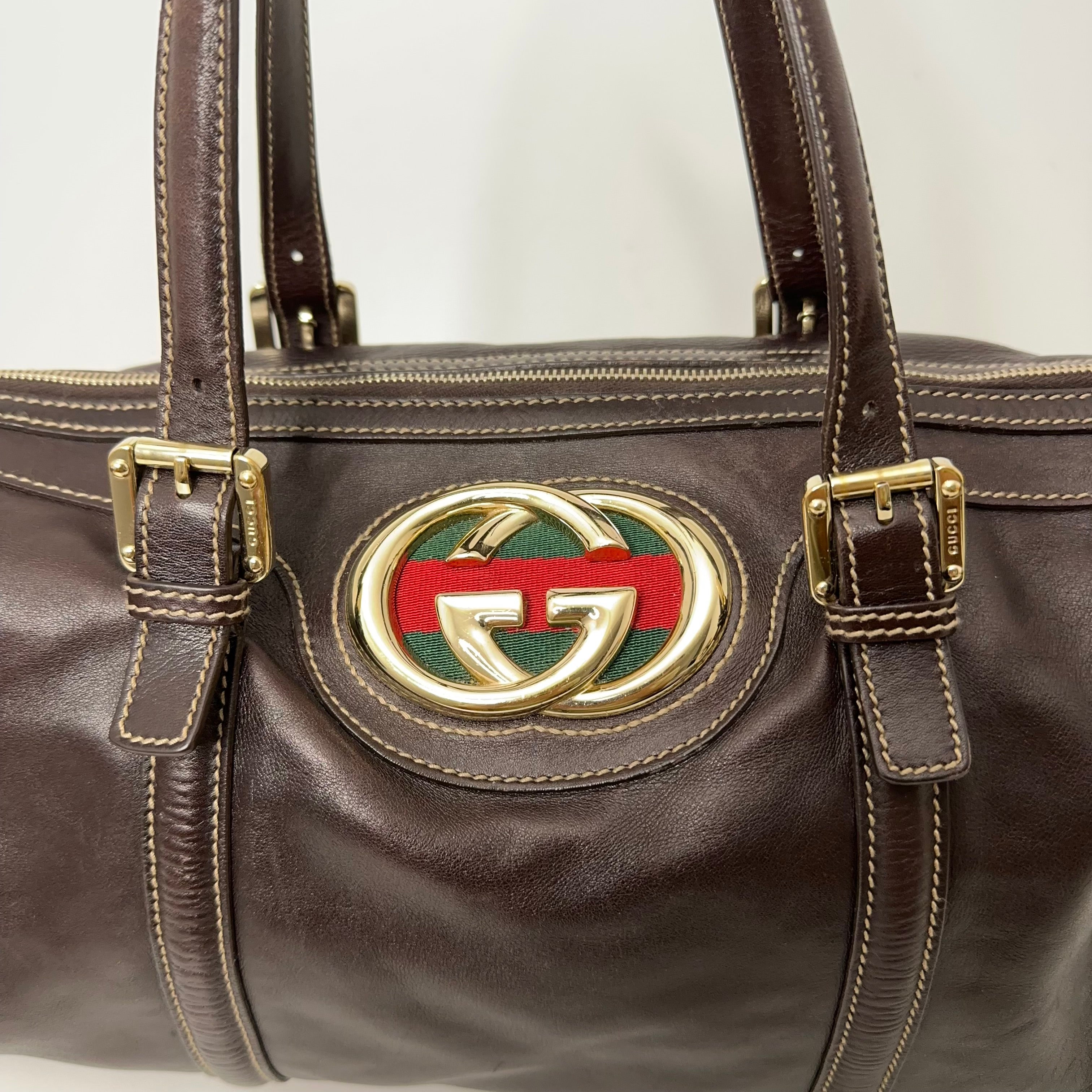 Brown GG Sherry Shoulder Bag