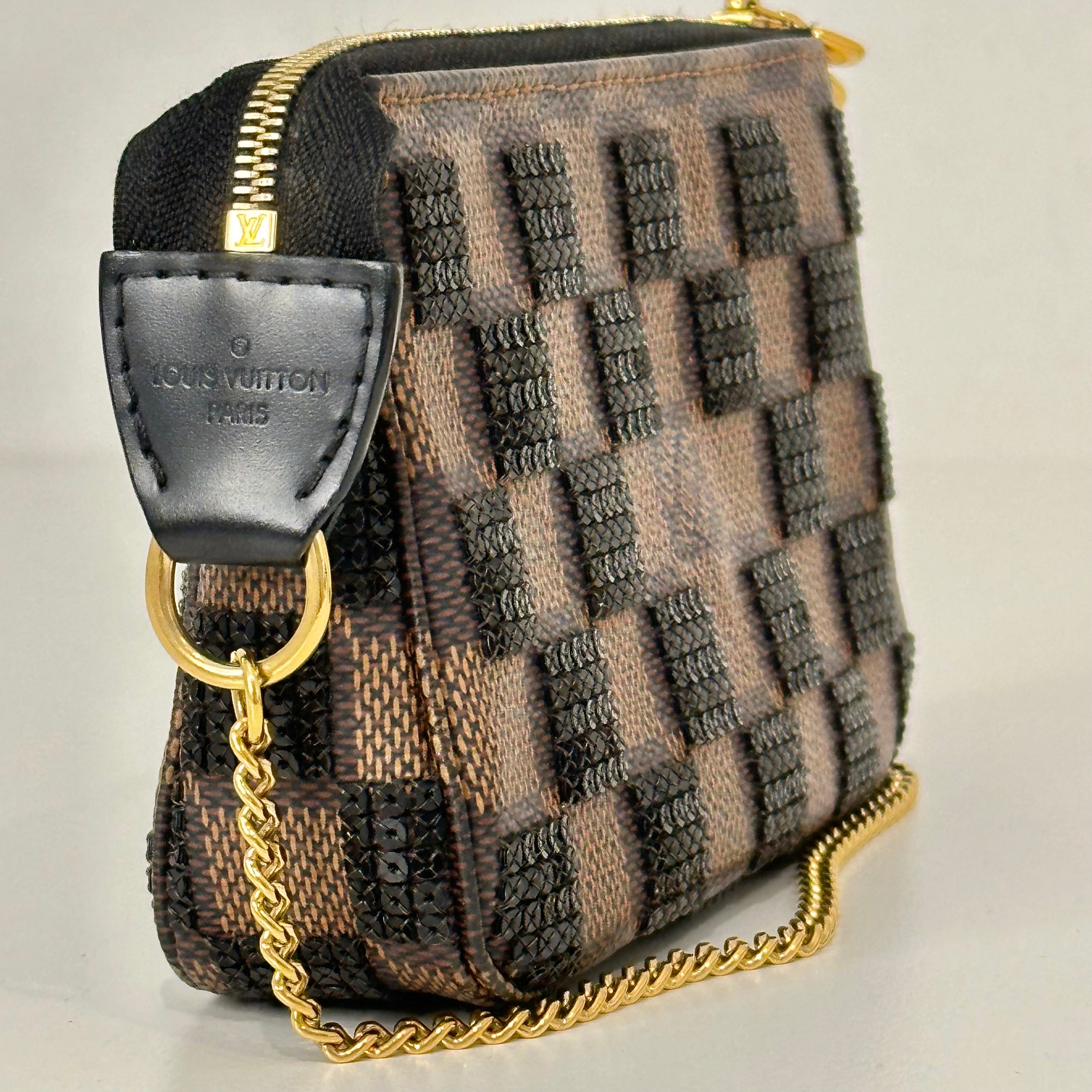 Damier Paillettes Mini Pochette Accessories