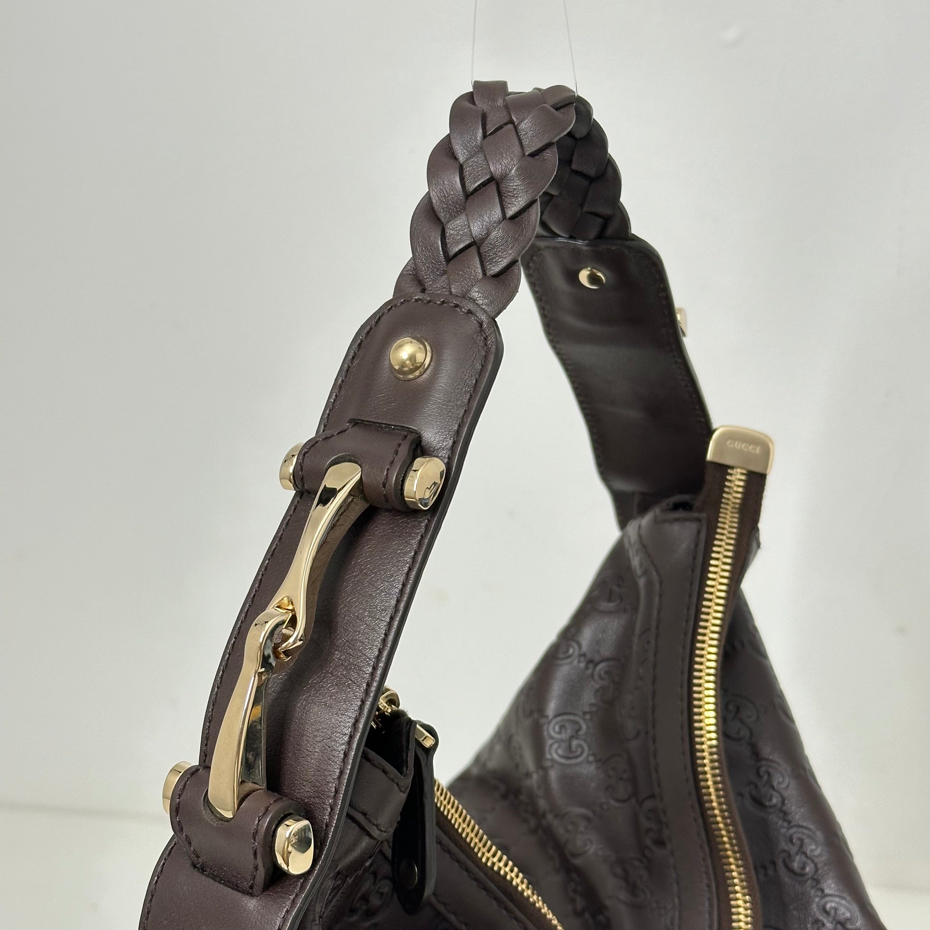 Brown Guccissima Shoulder Bag