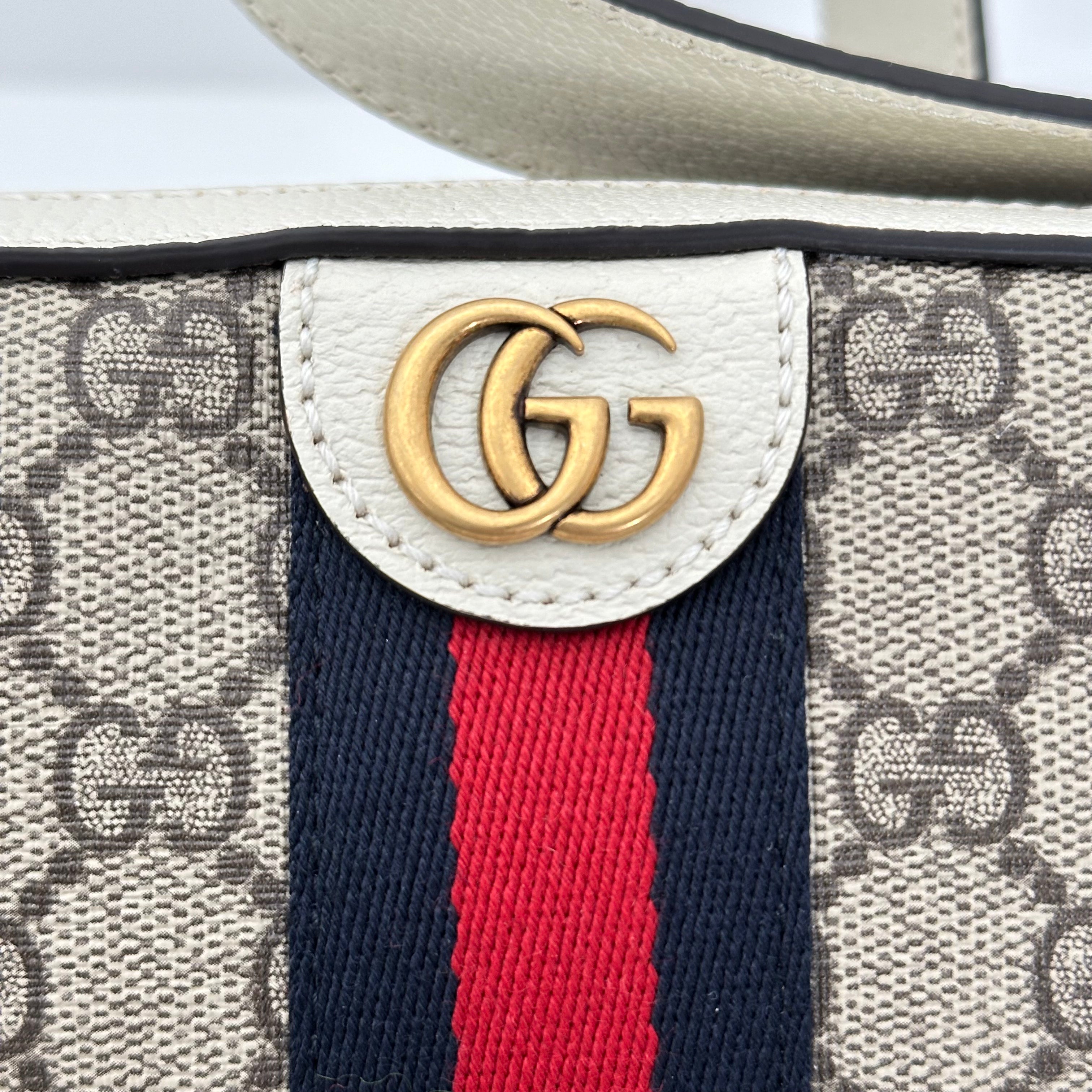 White GG Supreme Crossbody