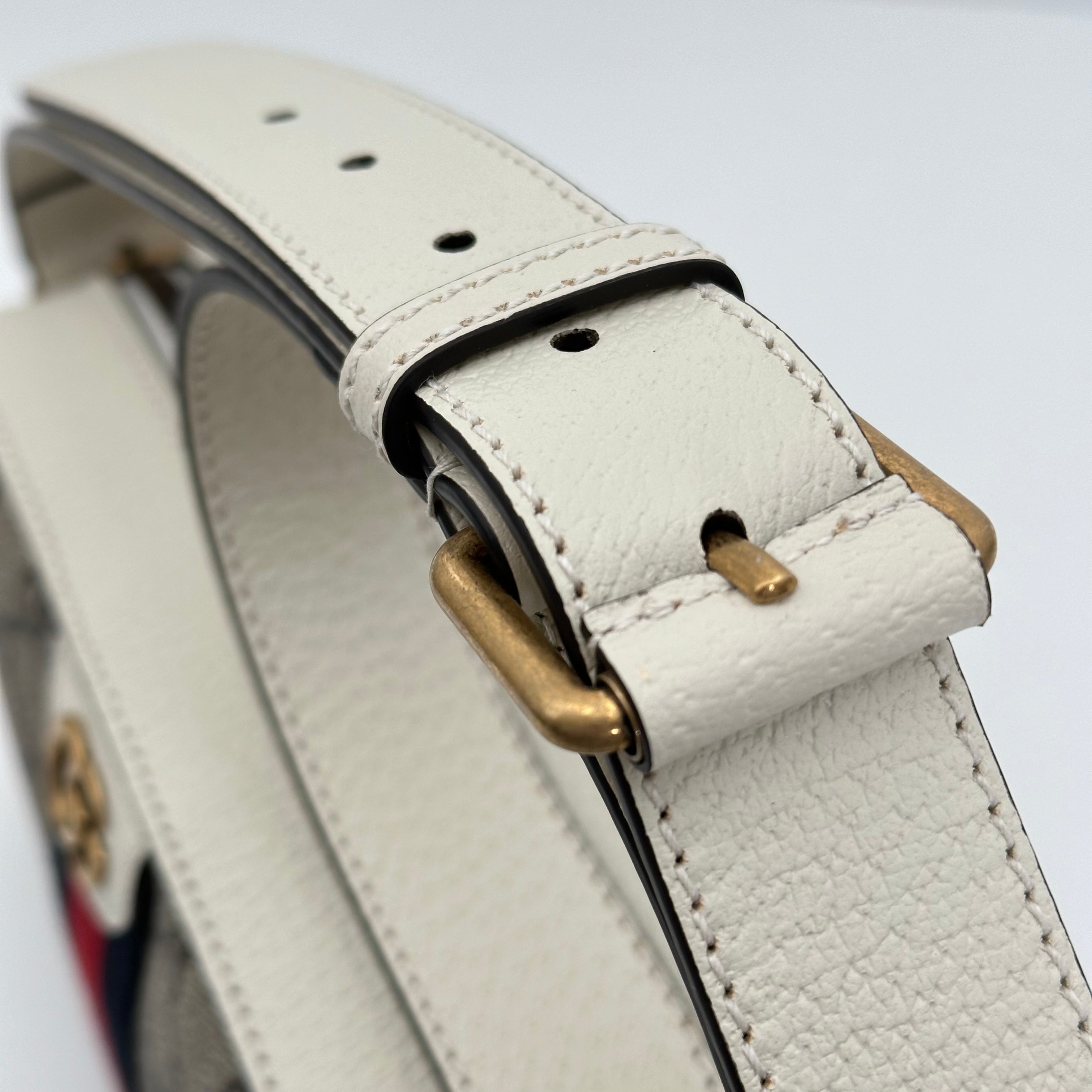 White GG Supreme Crossbody