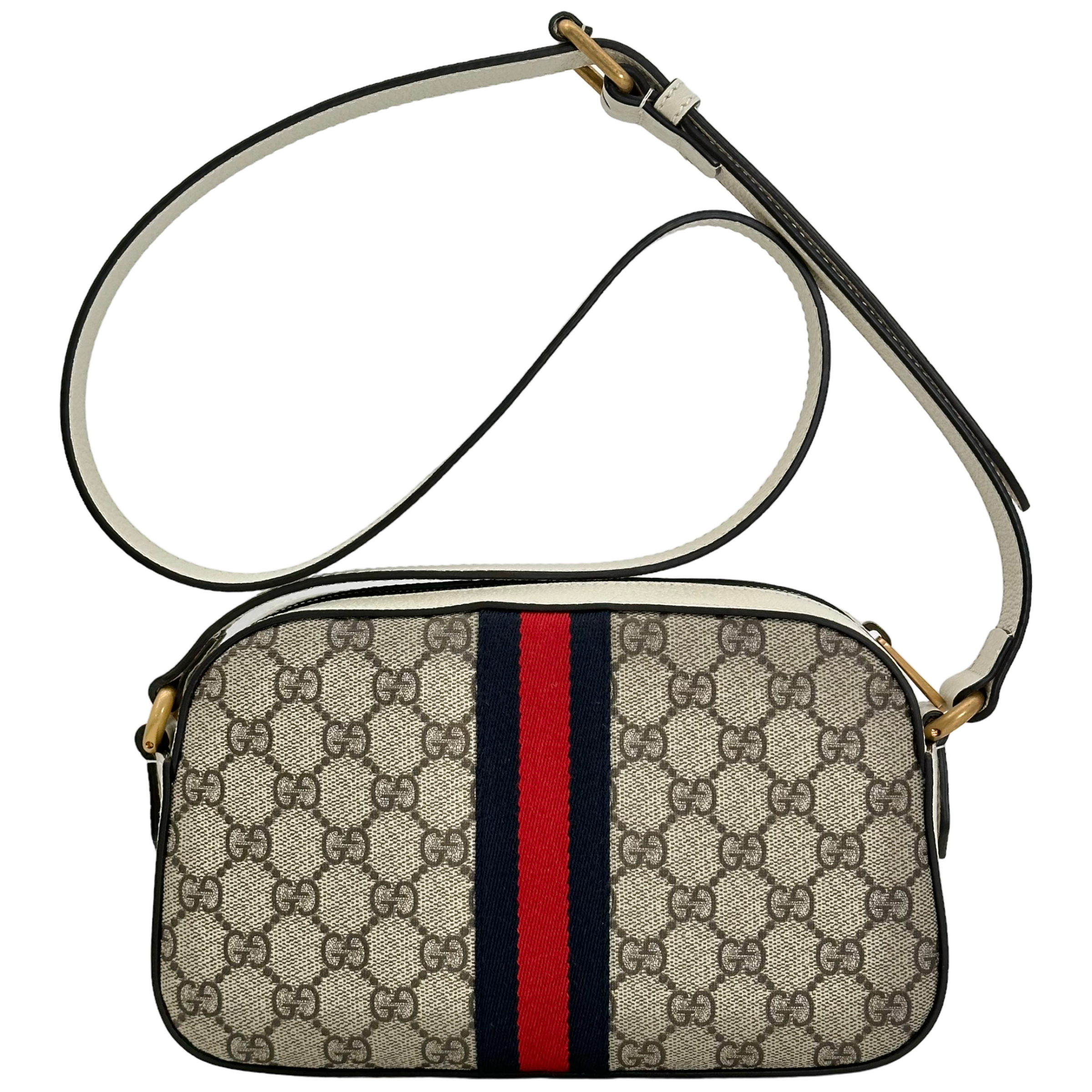 White GG Supreme Crossbody