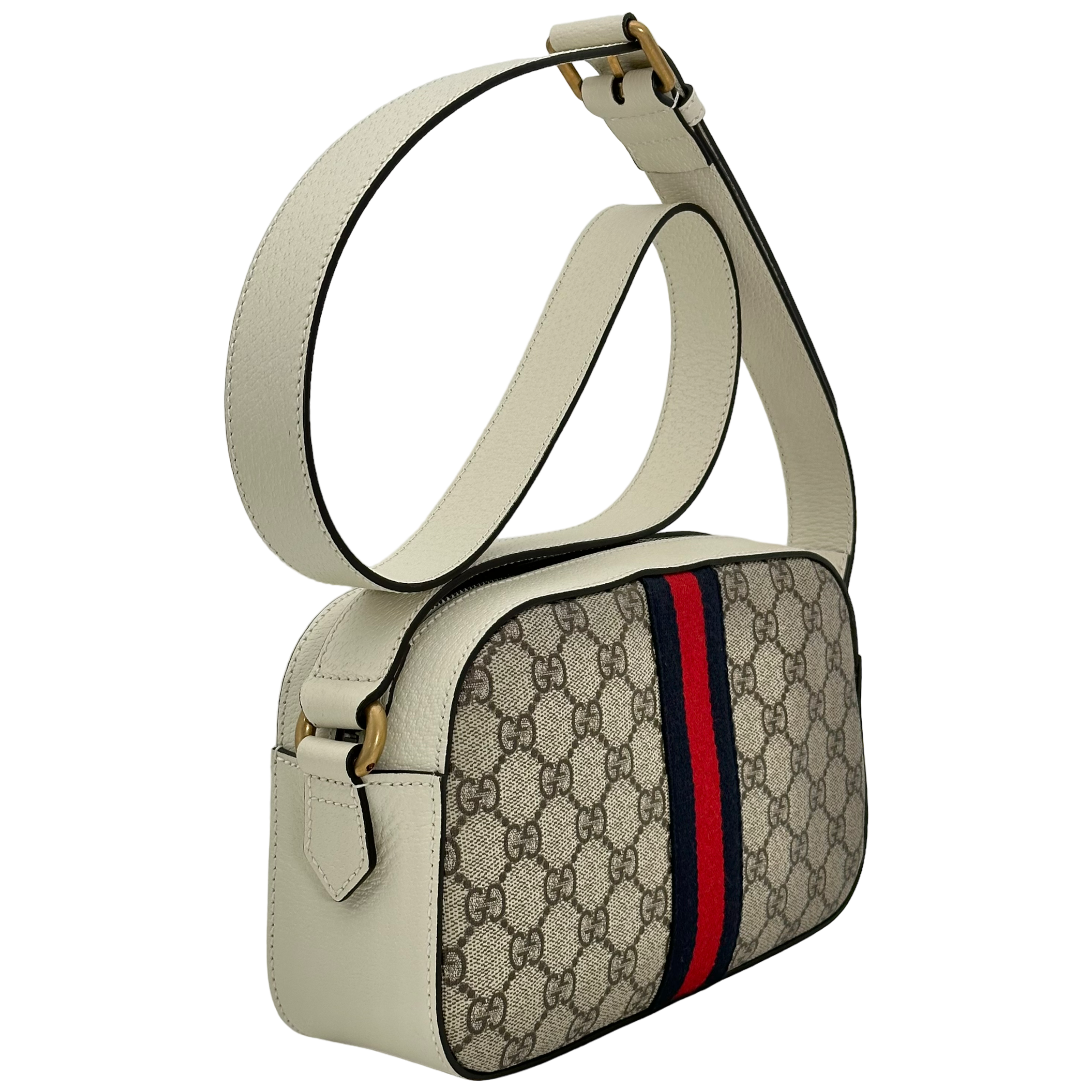 White GG Supreme Crossbody