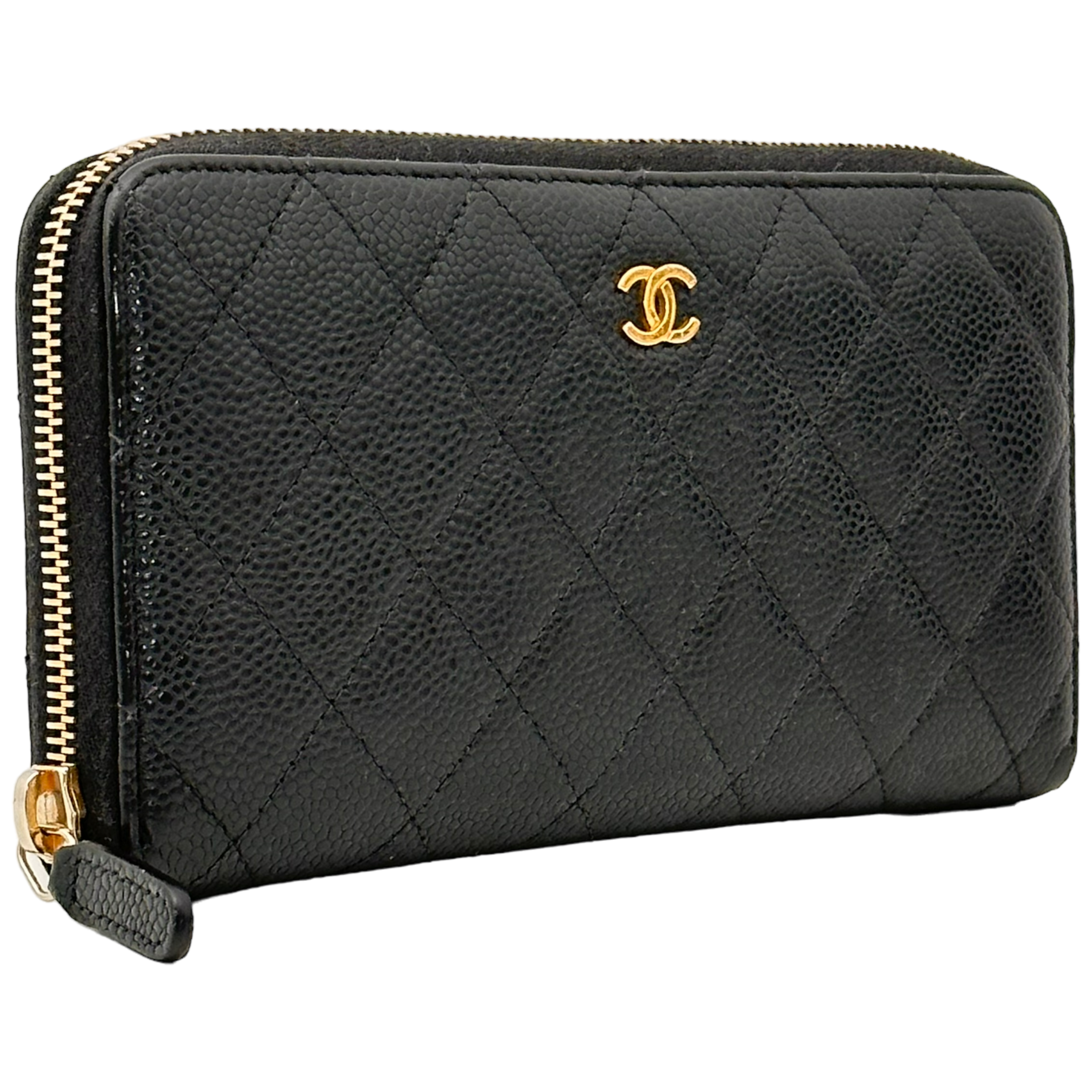 Large Caviar Zippy Wallet