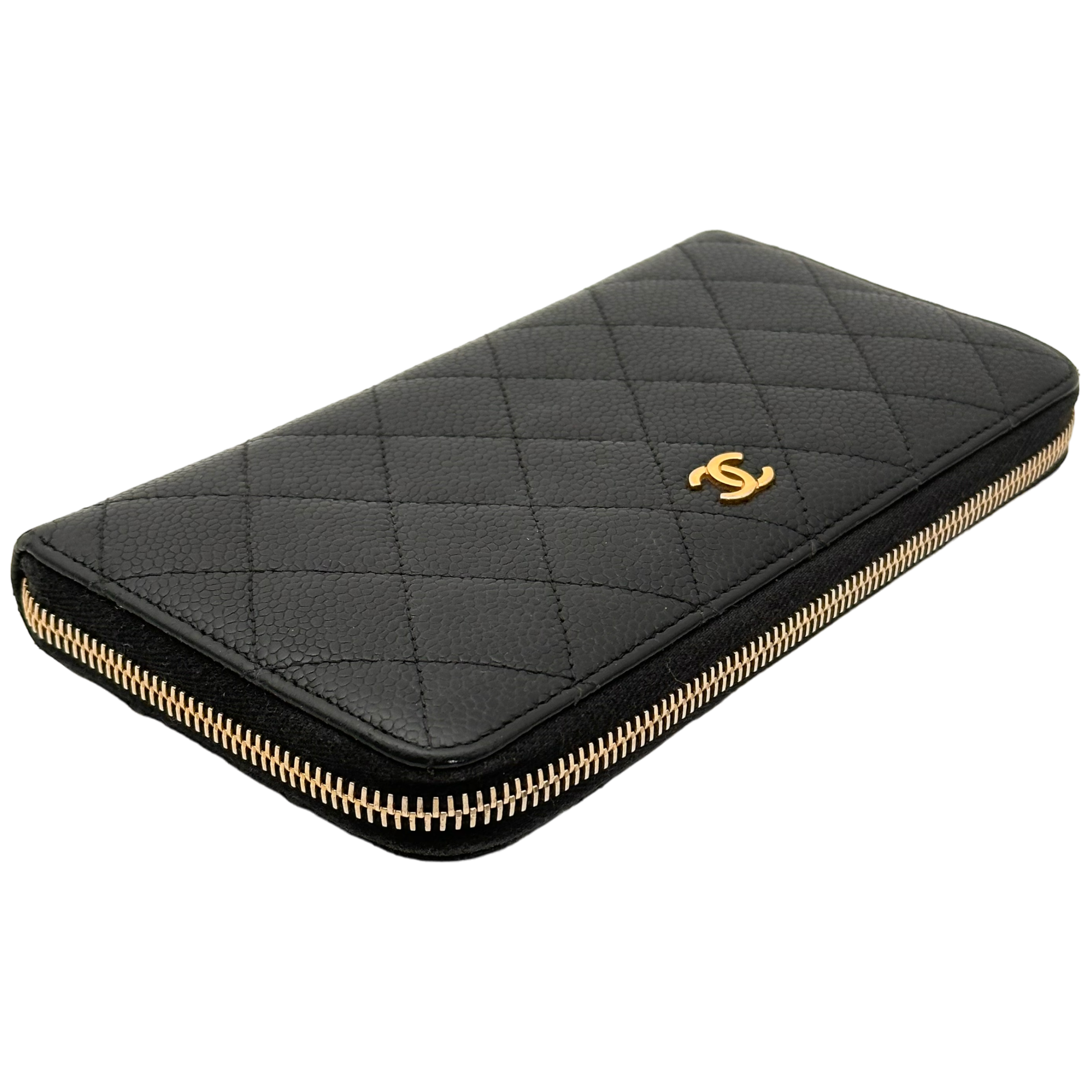 Large Caviar Zippy Wallet
