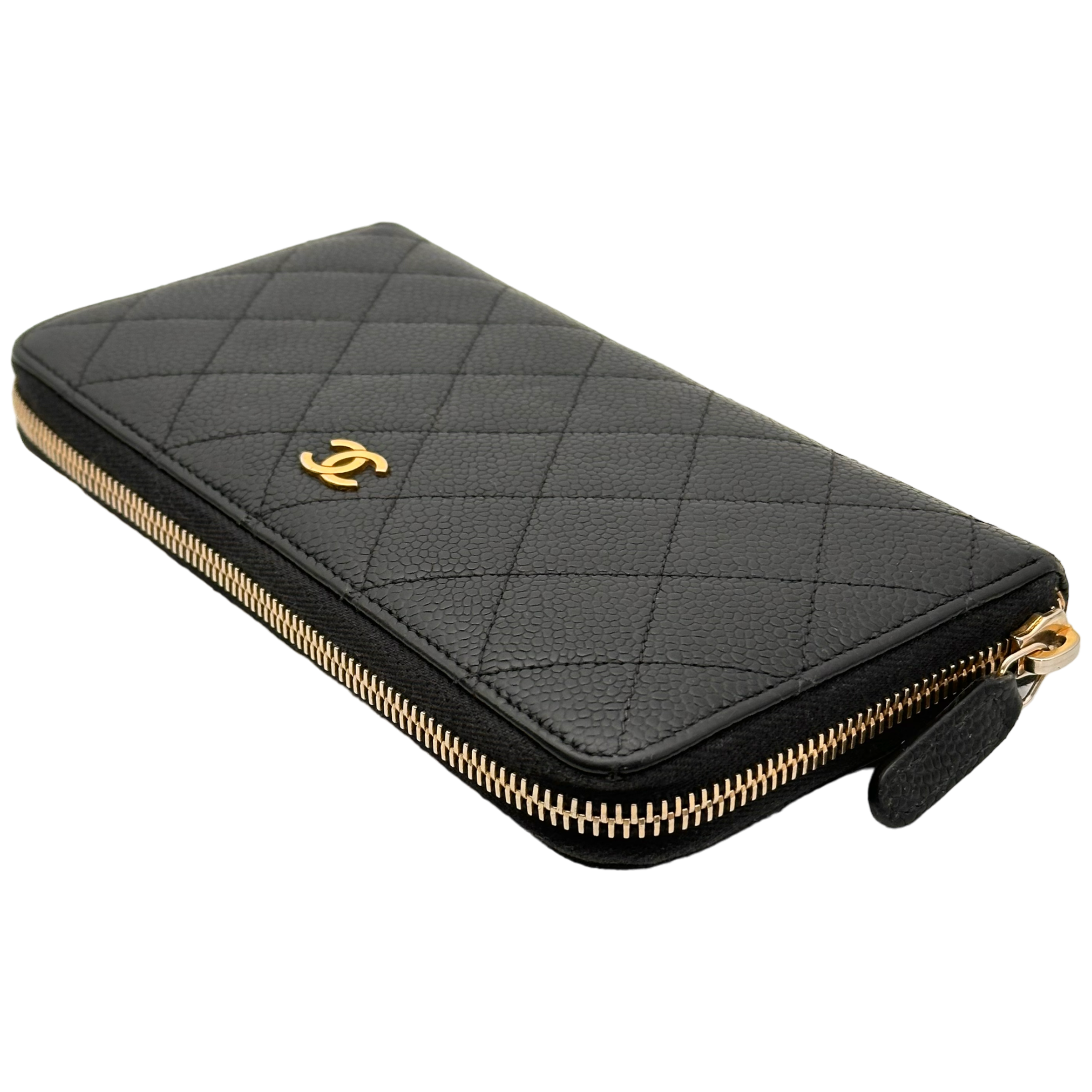 Large Caviar Zippy Wallet