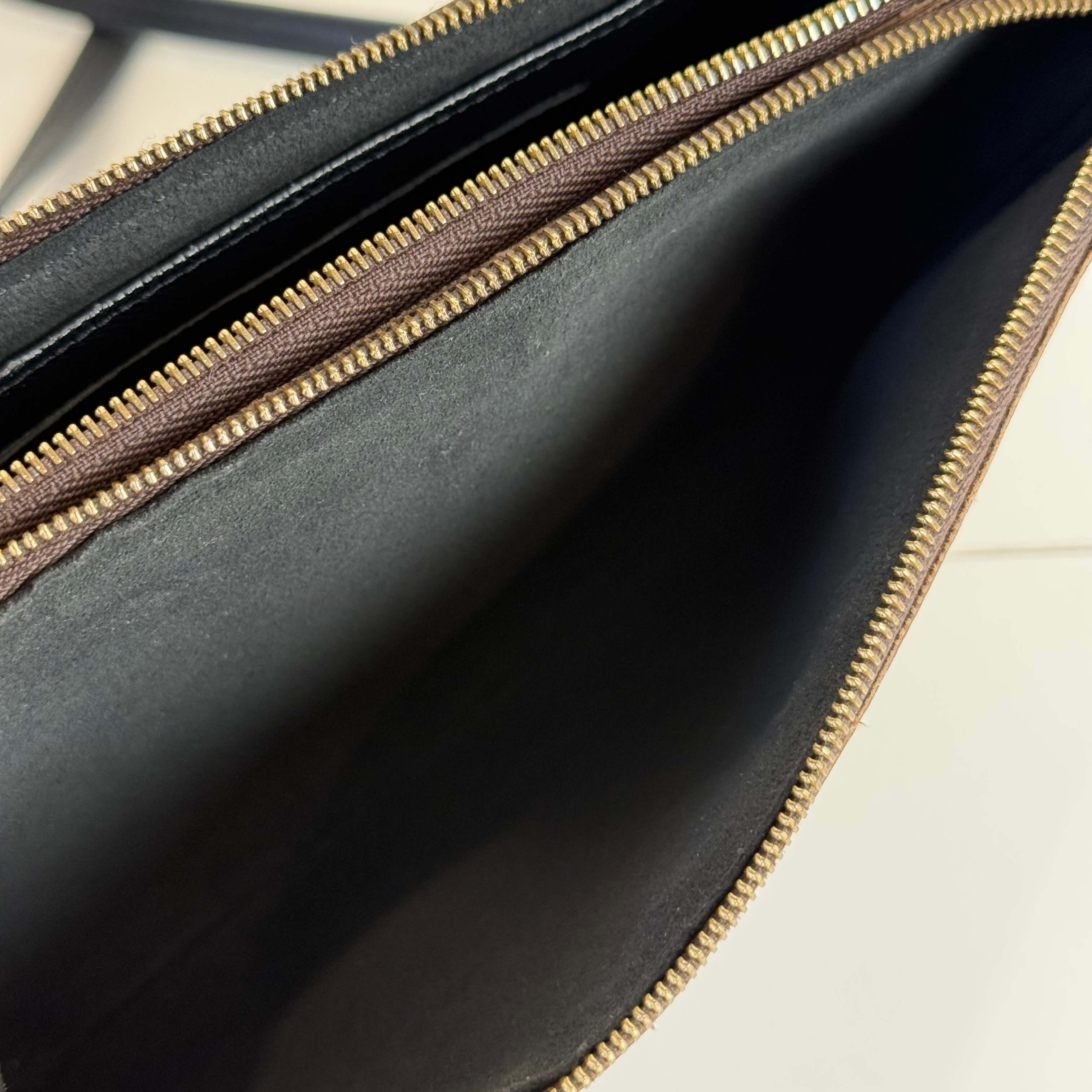 Reverse Monogram Double Zip Pochette