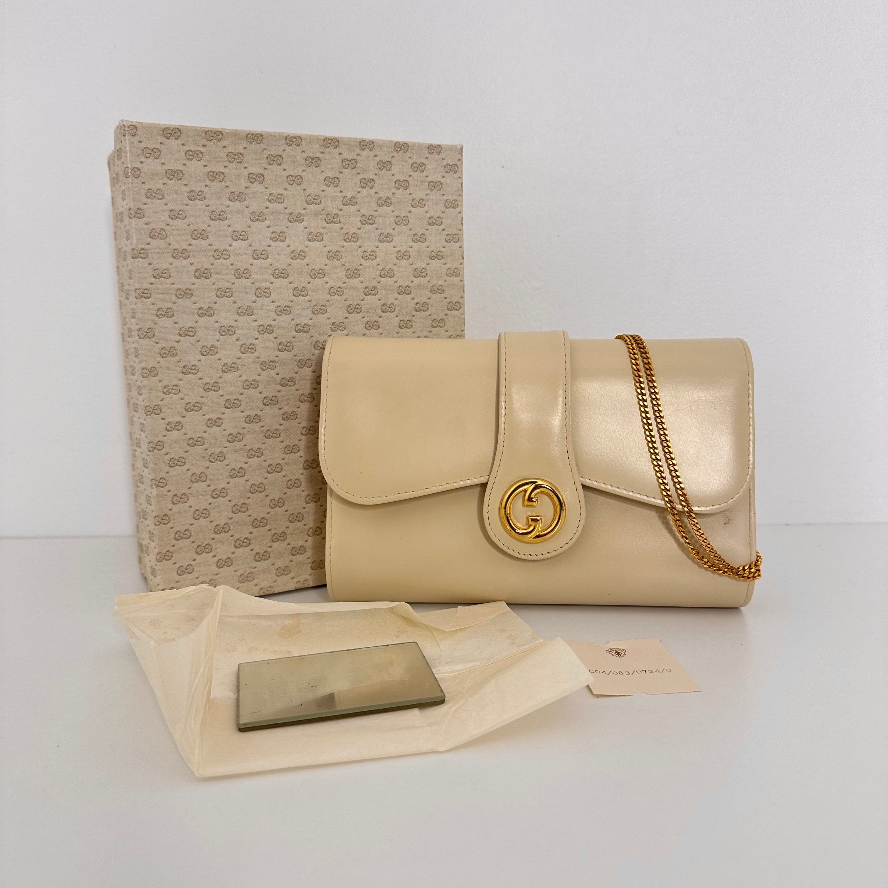 Vintage Ivory Shoulder Bag