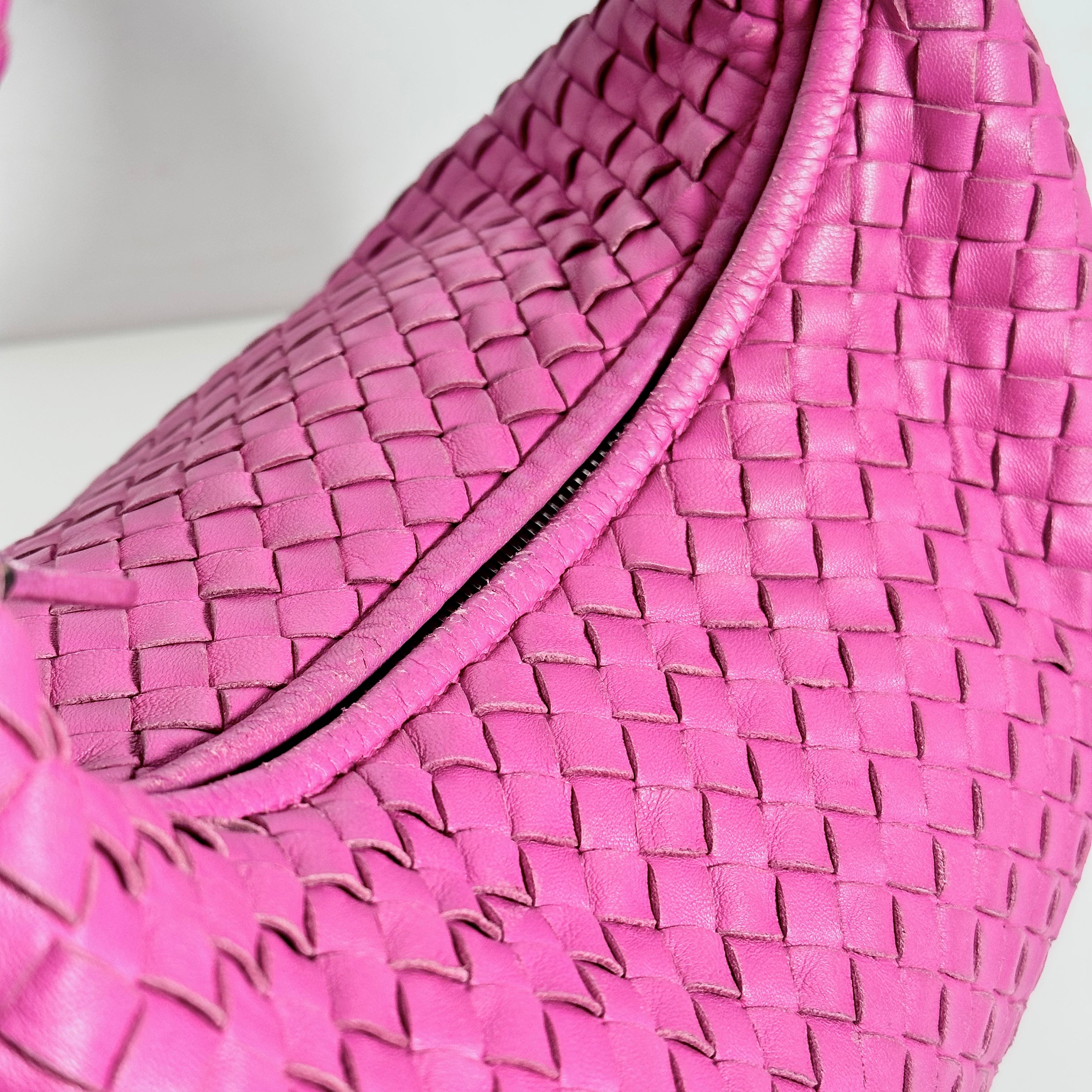 Pink Intrecciato Hobo