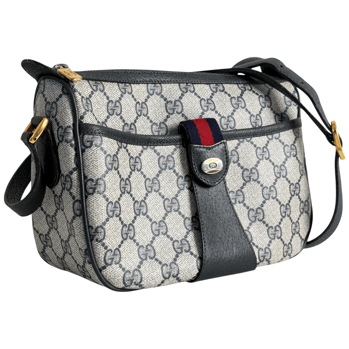 Navy GG Supreme Crossbody