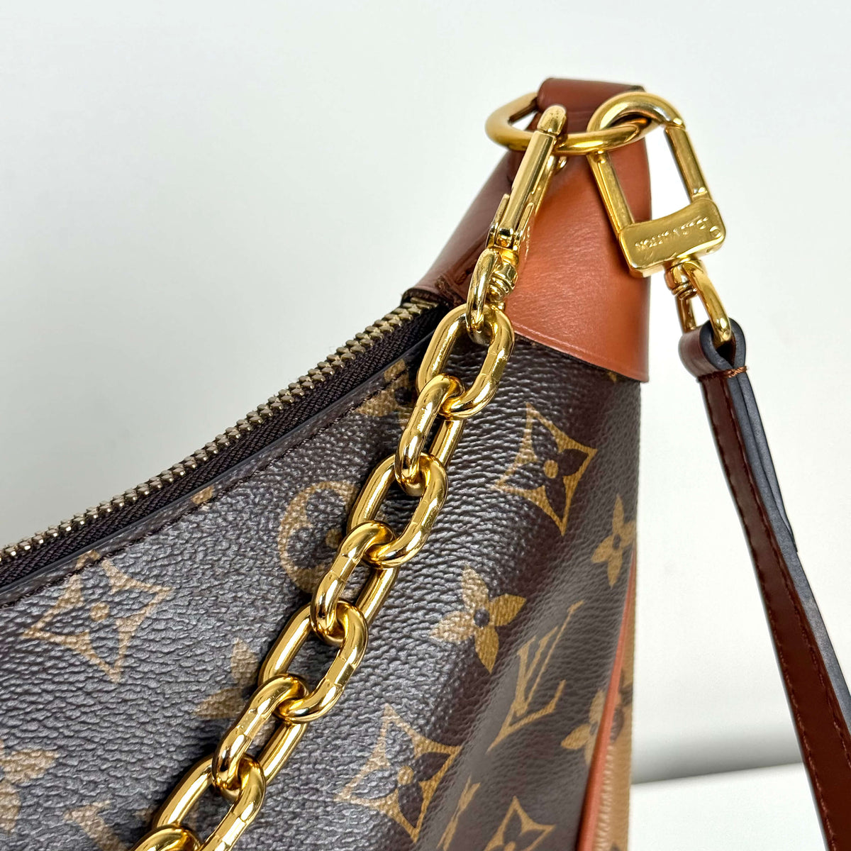 Reverse Monogram Loop Hobo