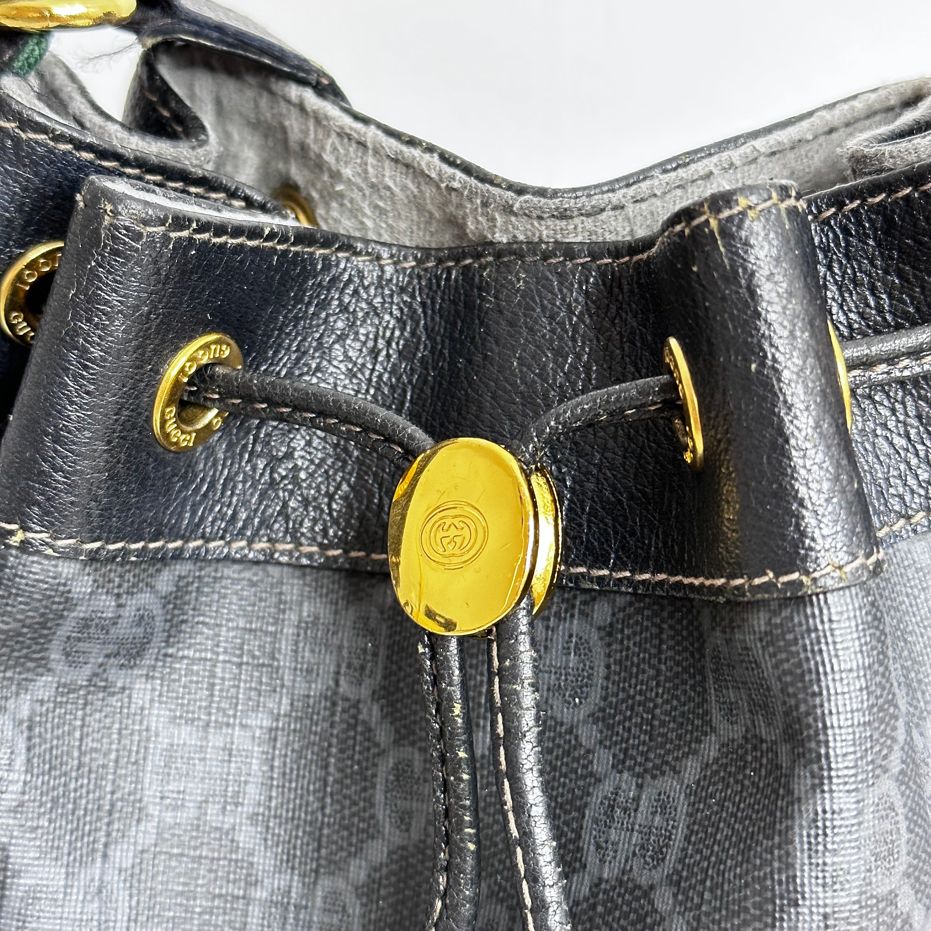 Black GG Bucket Bag