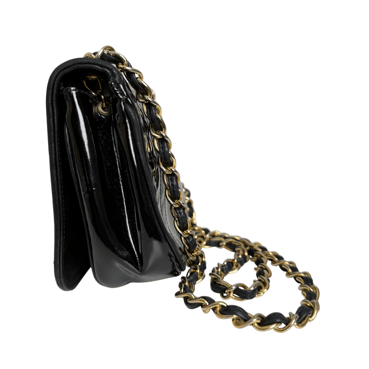 Patent CC Shoulder Bag