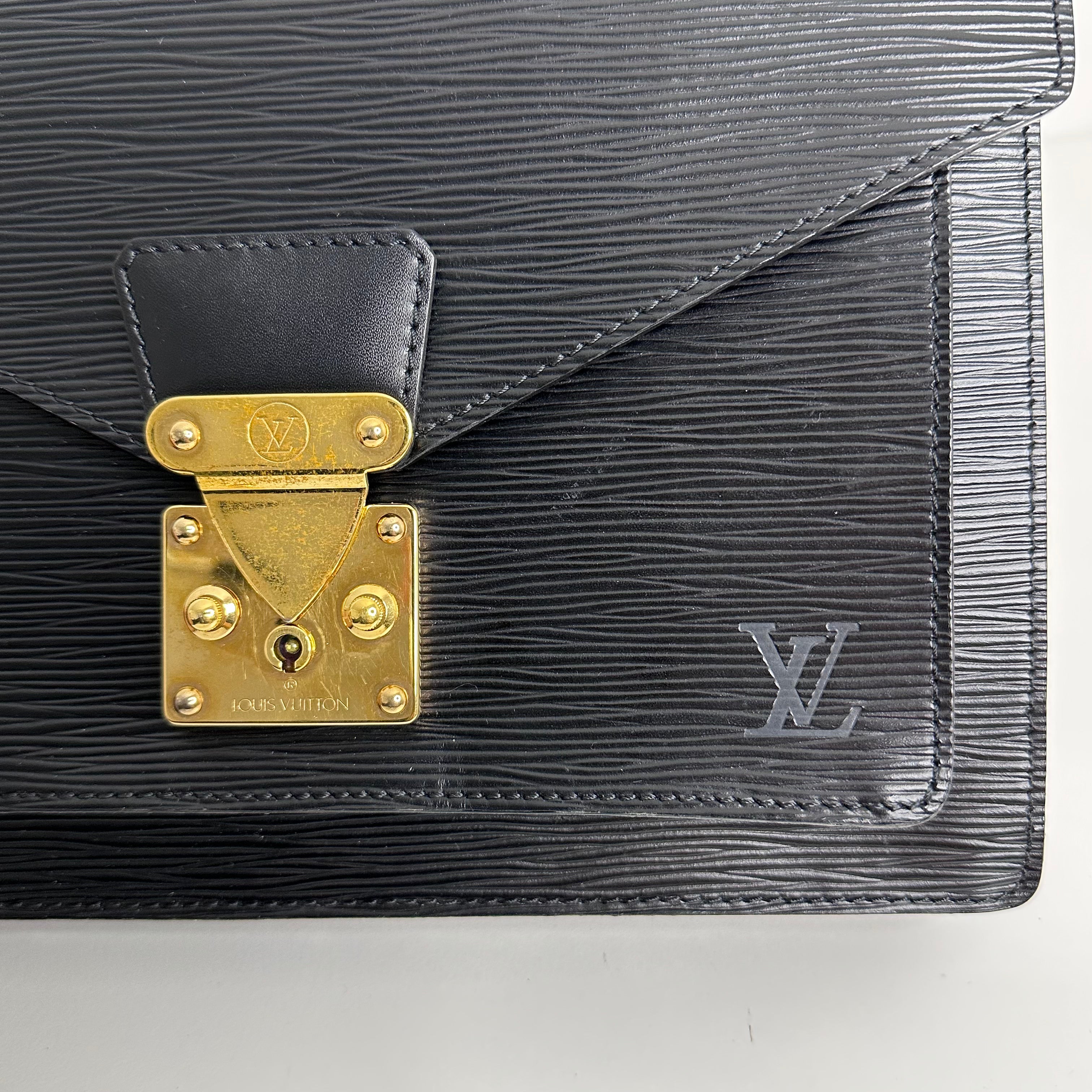Black Epi Monceau Bag
