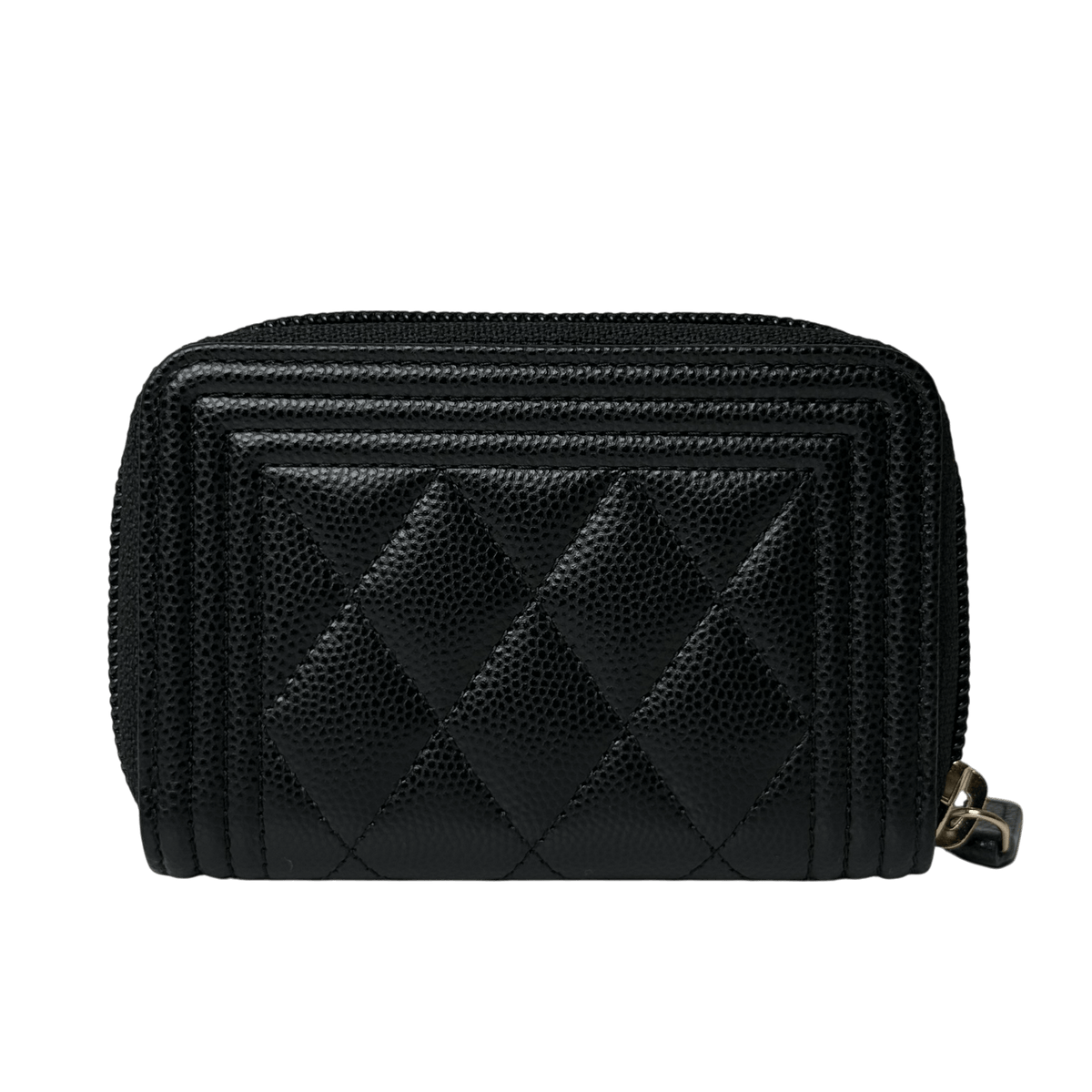 Boy Quilted Zip Around Coin Wallet