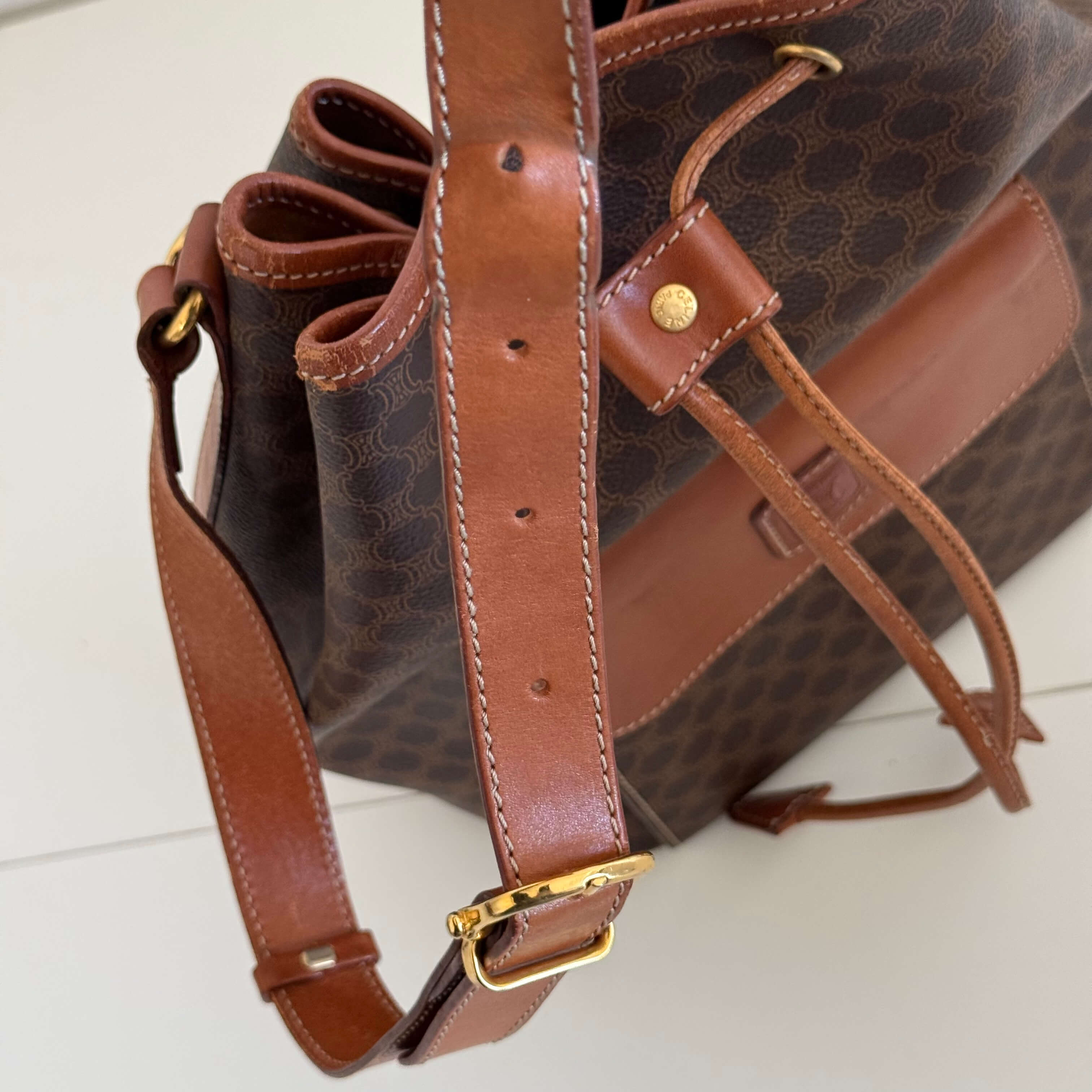 Vintage Macadam Bucket Bag
