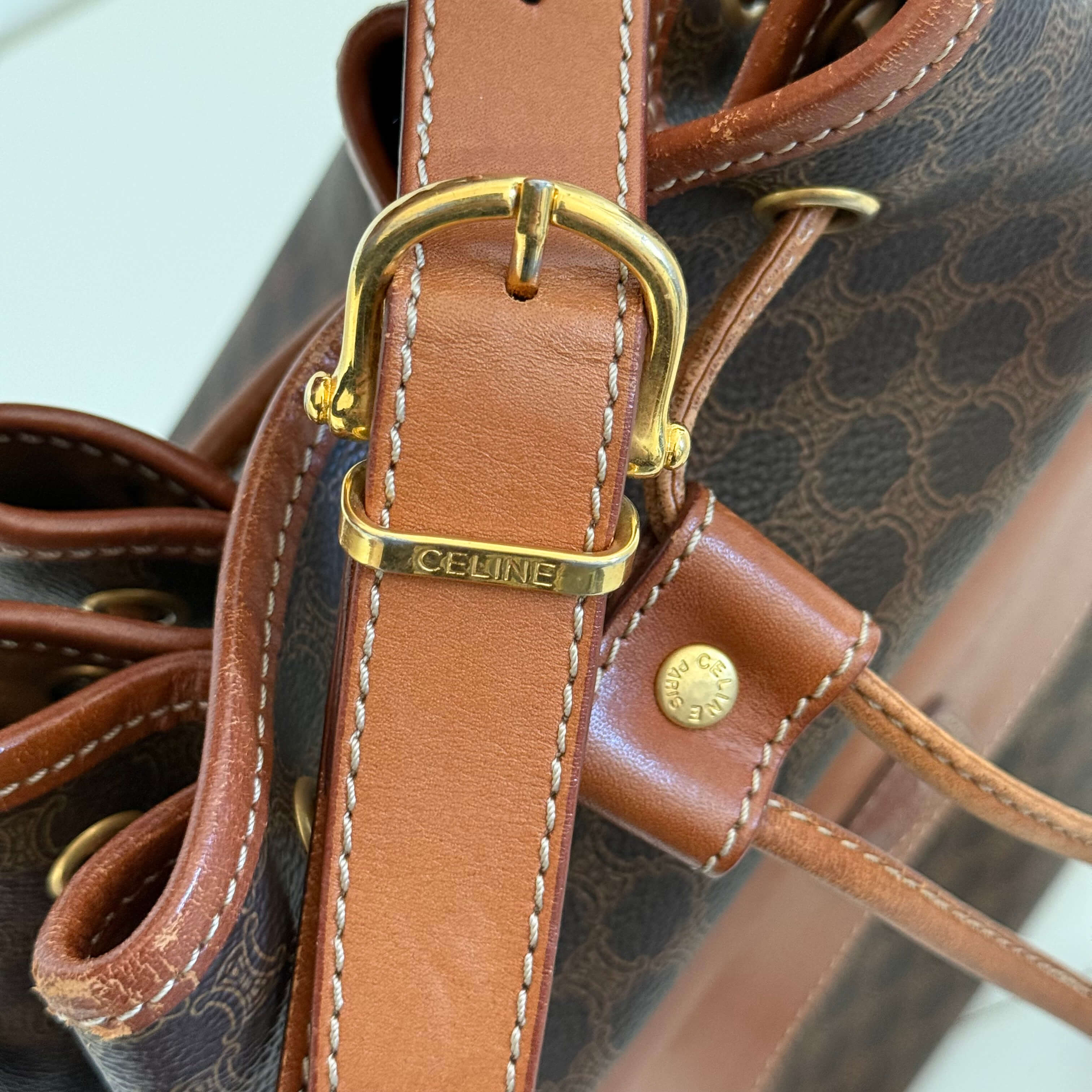 Vintage Macadam Bucket Bag